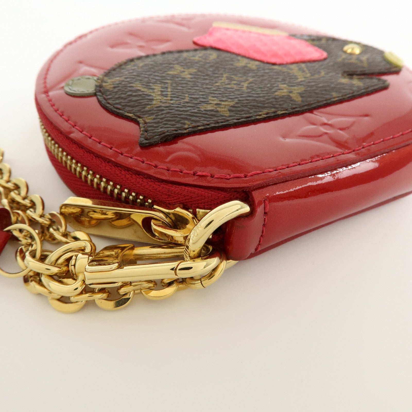 Louis Vuitton Monogram Vernis Leather Portemonnaie Lapin Coin Case