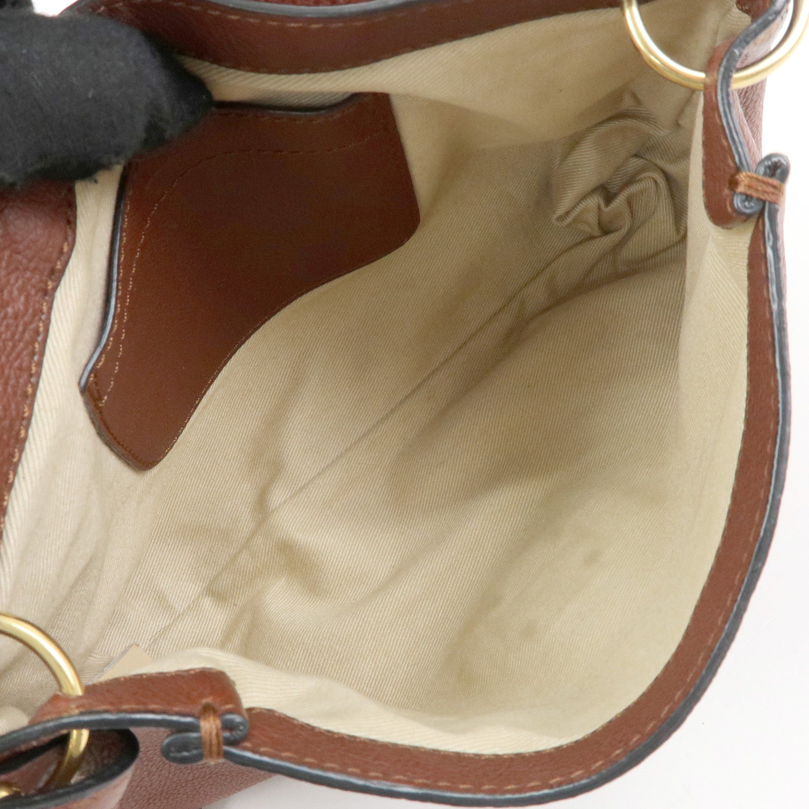 Chloe Elsie Leather 2Way Bag Shoulder Bag Hand Bag Brown