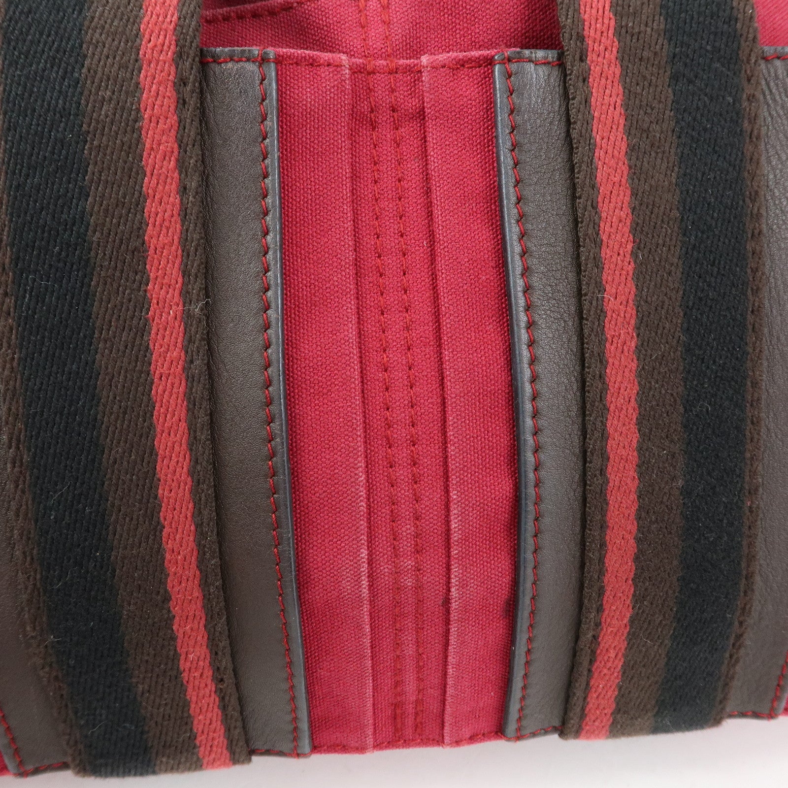 HERMES Troca Horizontal PM Canvas Tote Bag Hand Bag Pink