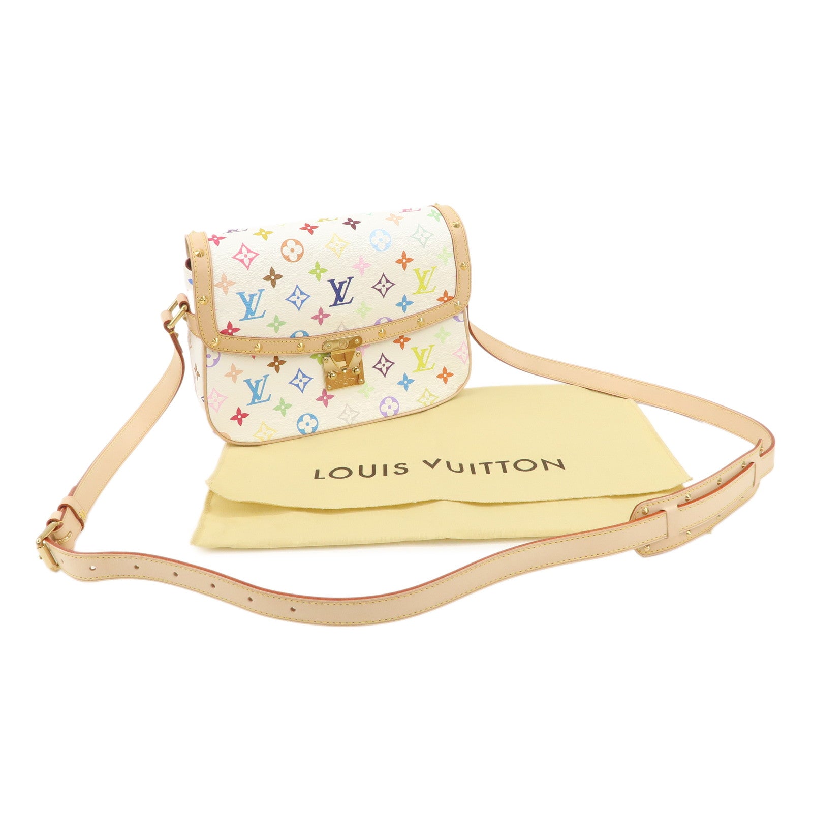 Louis Vuitton Monogram Multicolor Sologne Shoulder Bag Blanc M92661