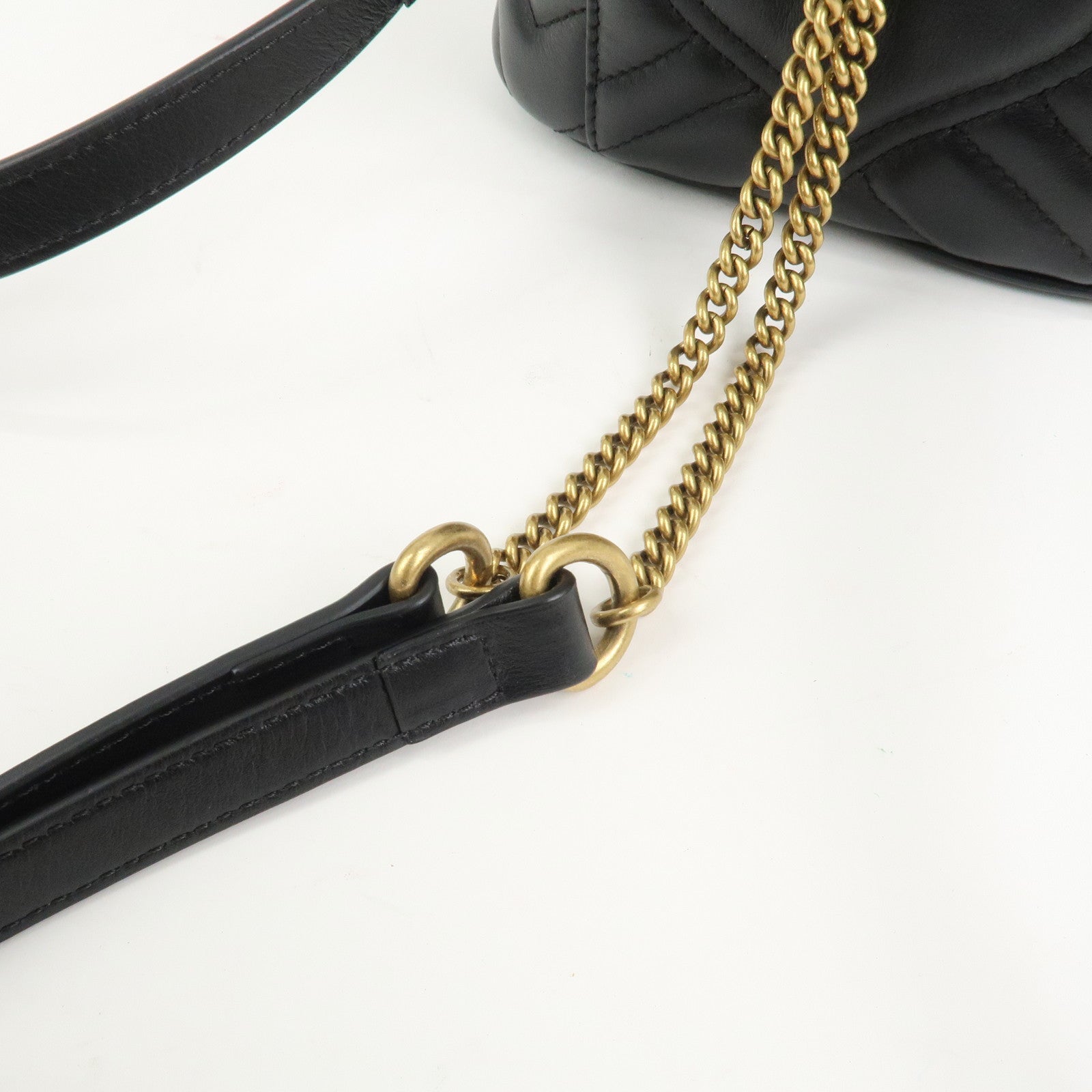 GUCCI GG Marmont Leather Mini Backpack Rucksack Black 598594