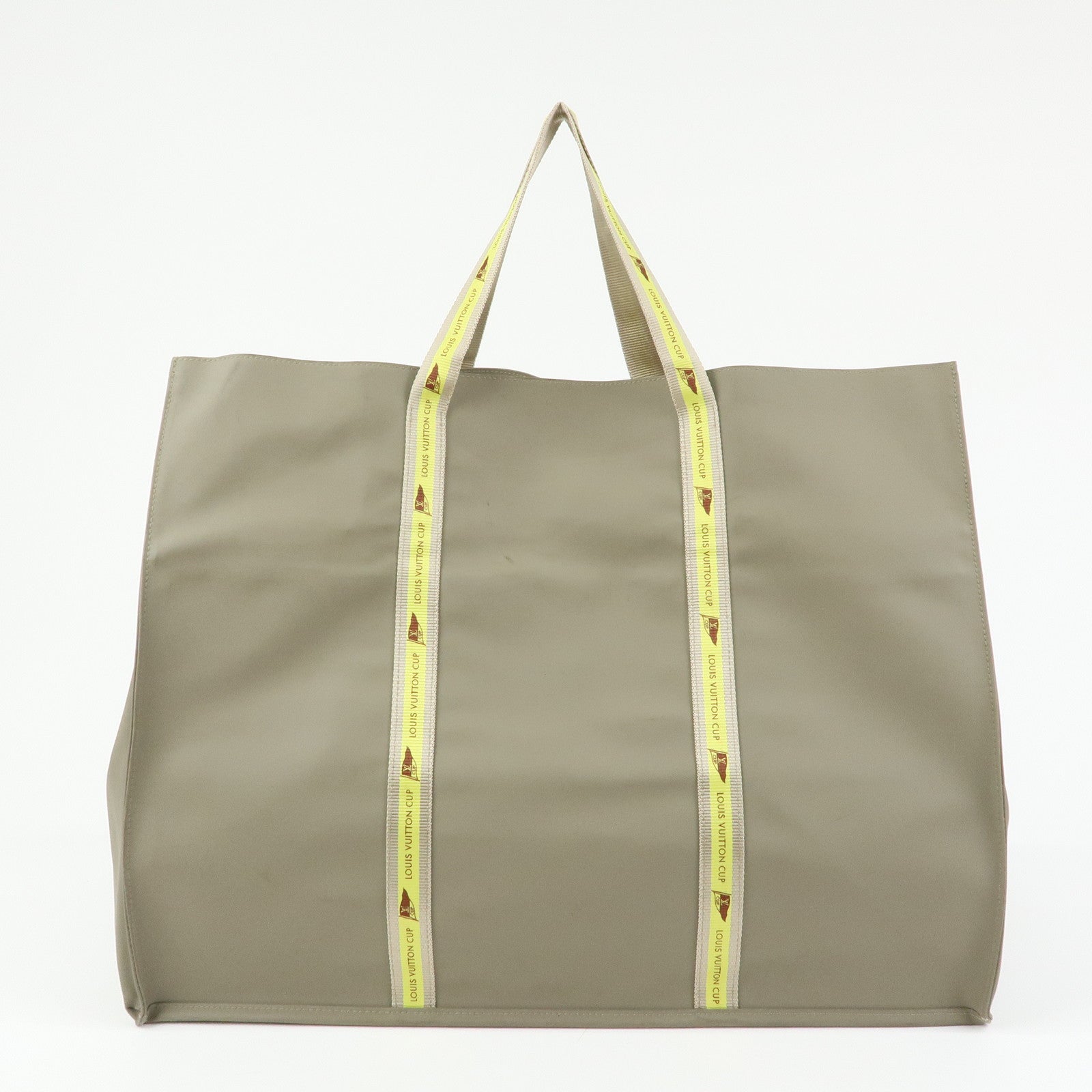 Louis Vuitton LV Cup 2003 Limited Nylon Canvas Tote Bag Gray D60181