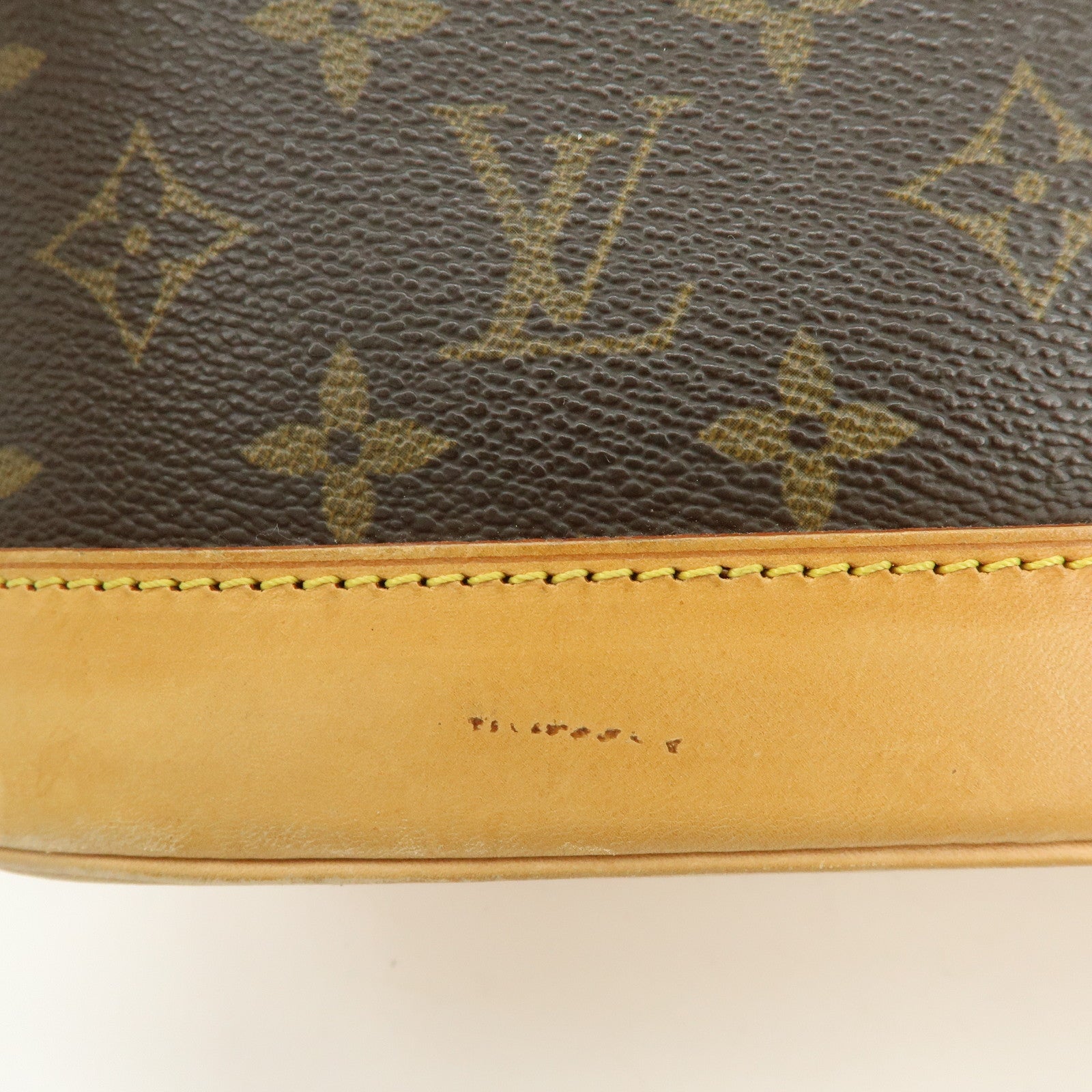 Louis Vuitton Monogram Alma Hand Bag Brown M51130