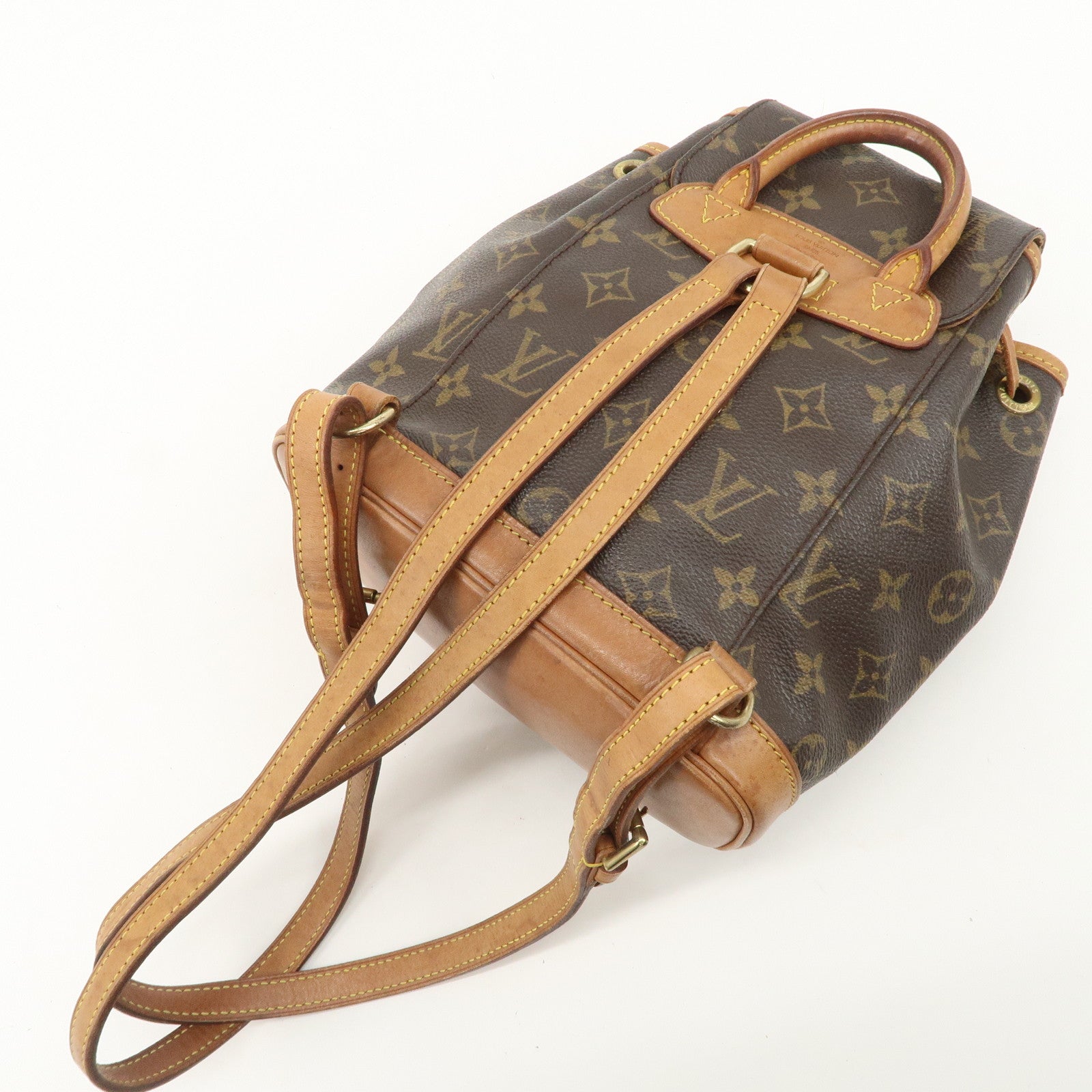 Louis Vuitton Monogram Mini Montsouris Canvas Backpack Brown M51137