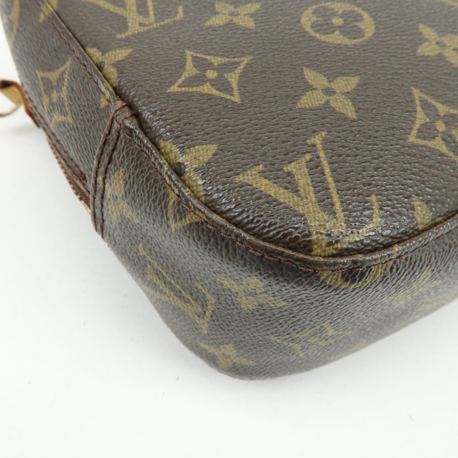 Louis Vuitton Monogram Spontini Hand Bag Brown M47500