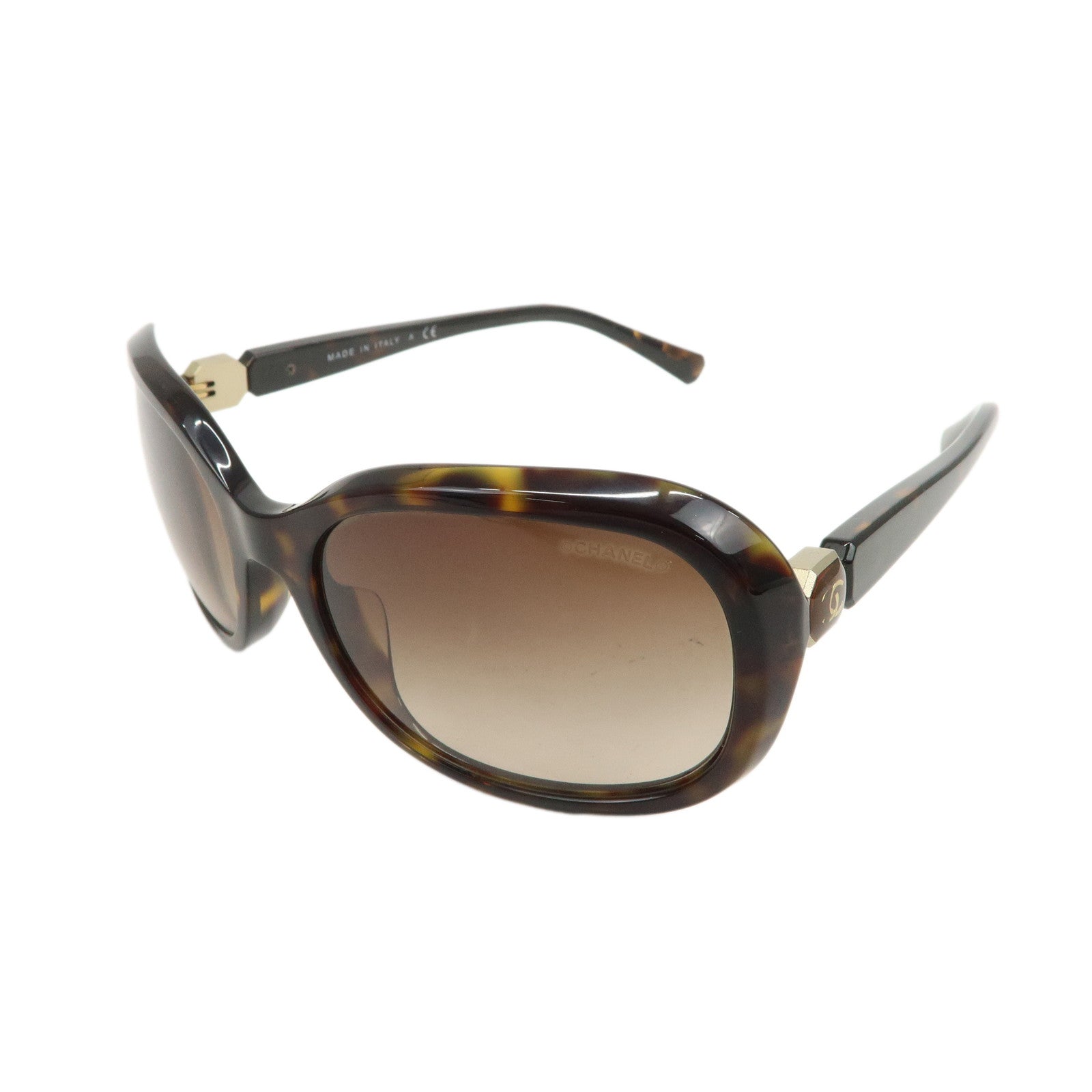 CHANEL Plastic Sunglasses Brown 5286-A c.714/S5 56□18 135 3N
