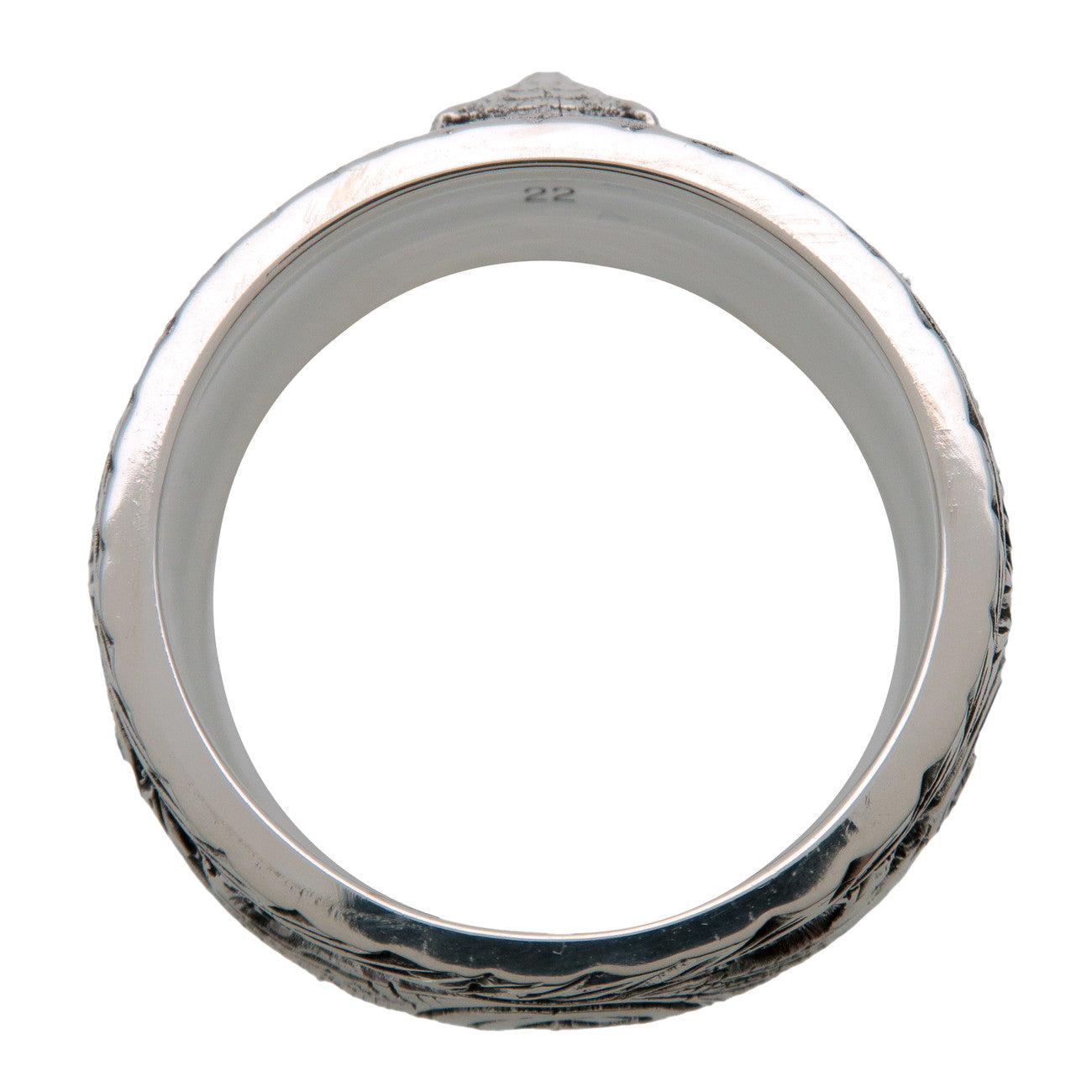 GUCCI Tiger Head Ring SV925 Silver #22 US9.5 EU61HK21.5