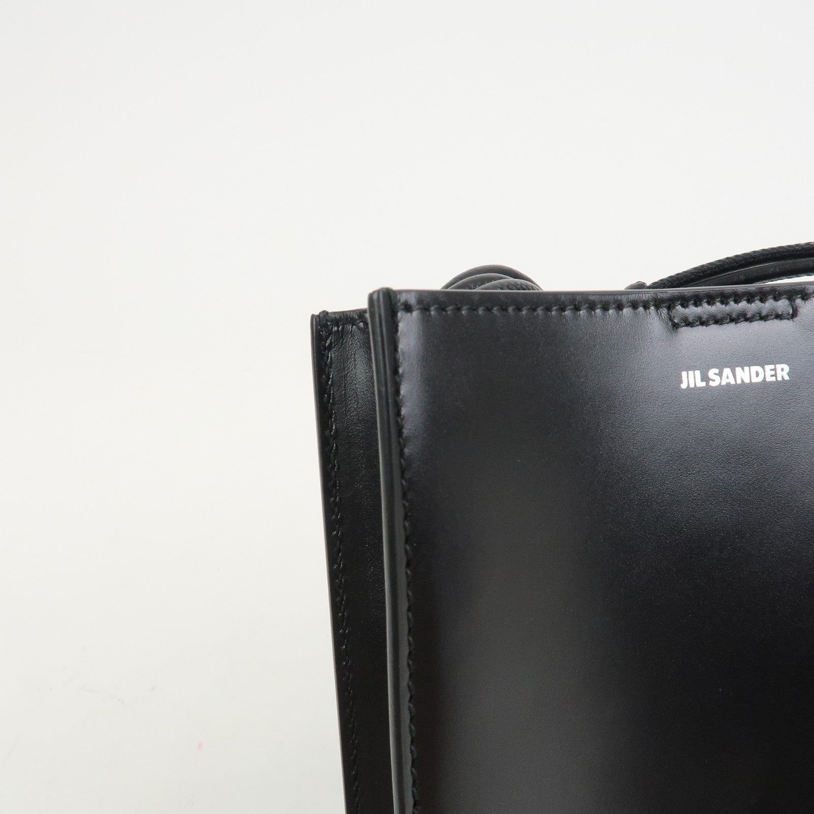 JIL SANDER Tangle Leather Small Shoulder Bag Crossbody Bag Black