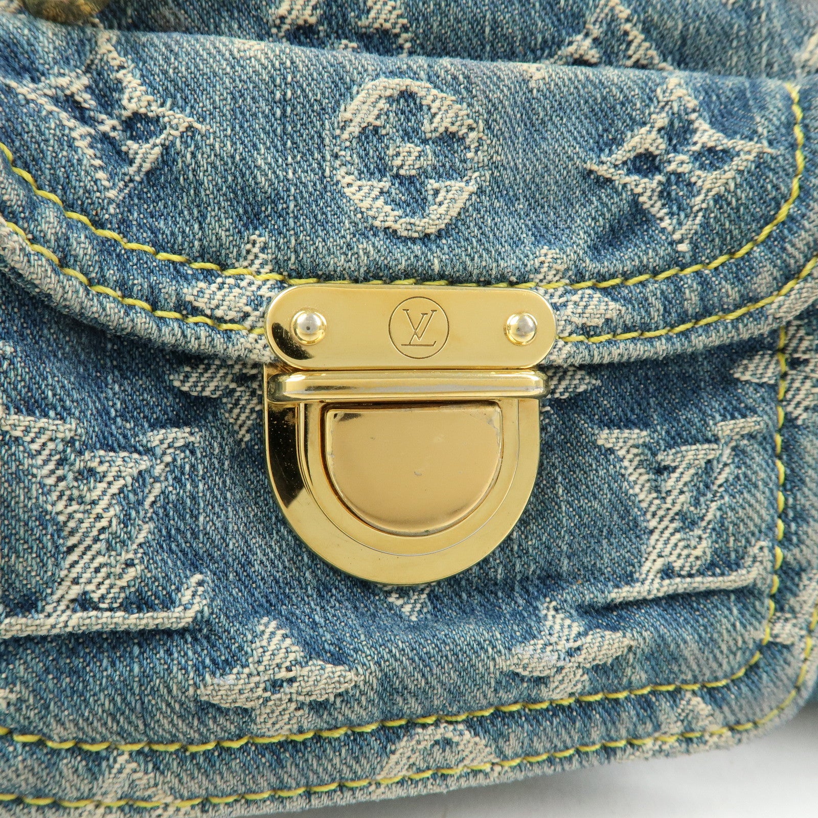 Louis Vuitton Monogram Denim Neo Speedy Boston Bag Blue M95019