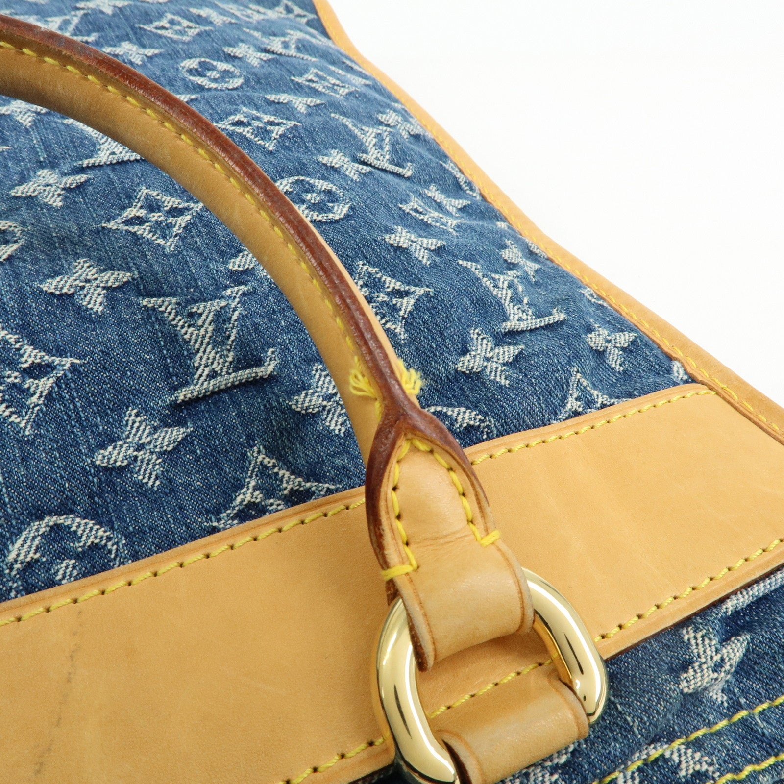 Louis Vuitton Monogram Denim Flat Shopper Tote Bag M95018