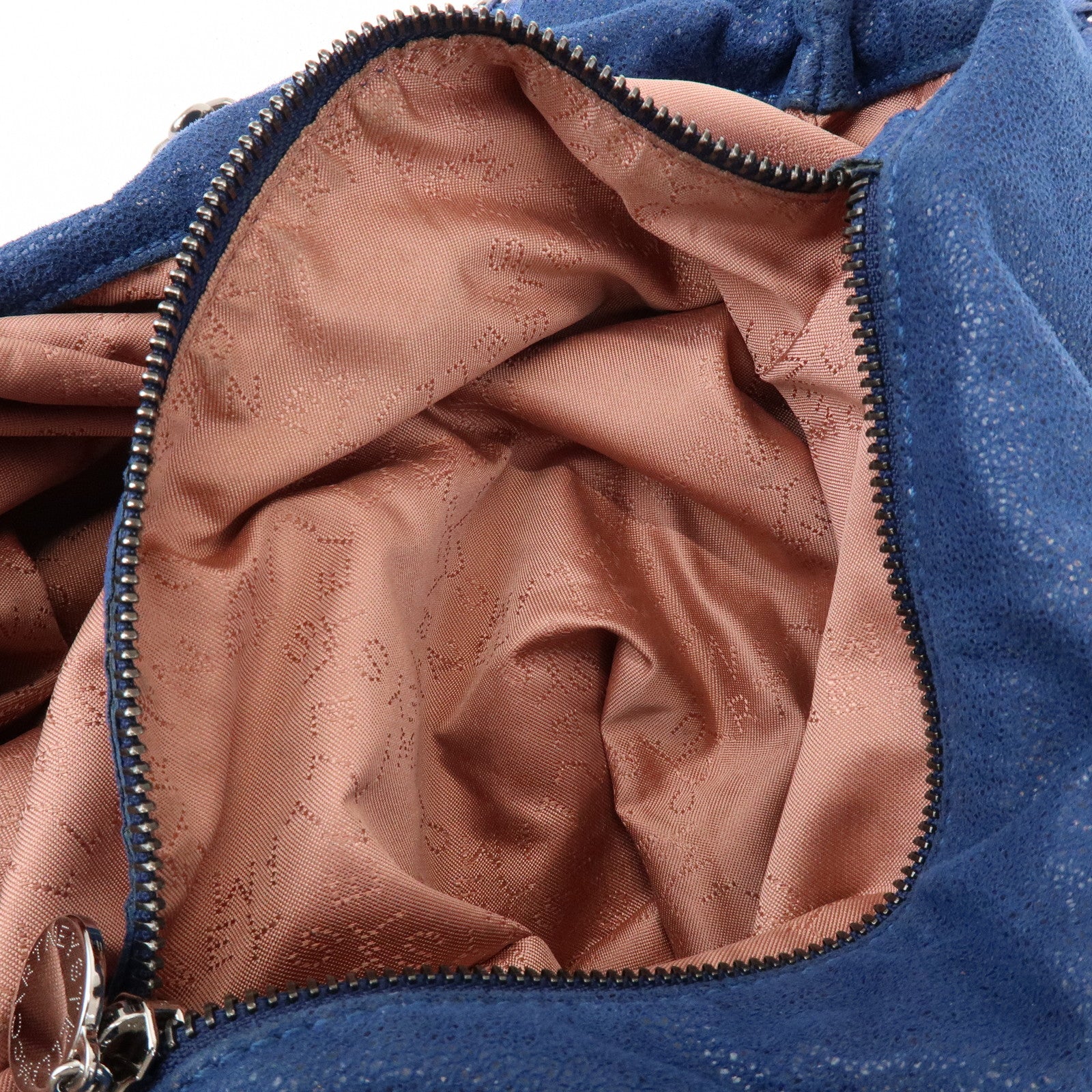 STELLA MCCARTNEY Falabella 2Way Shoulder Bag Tote Bag Blue Silver