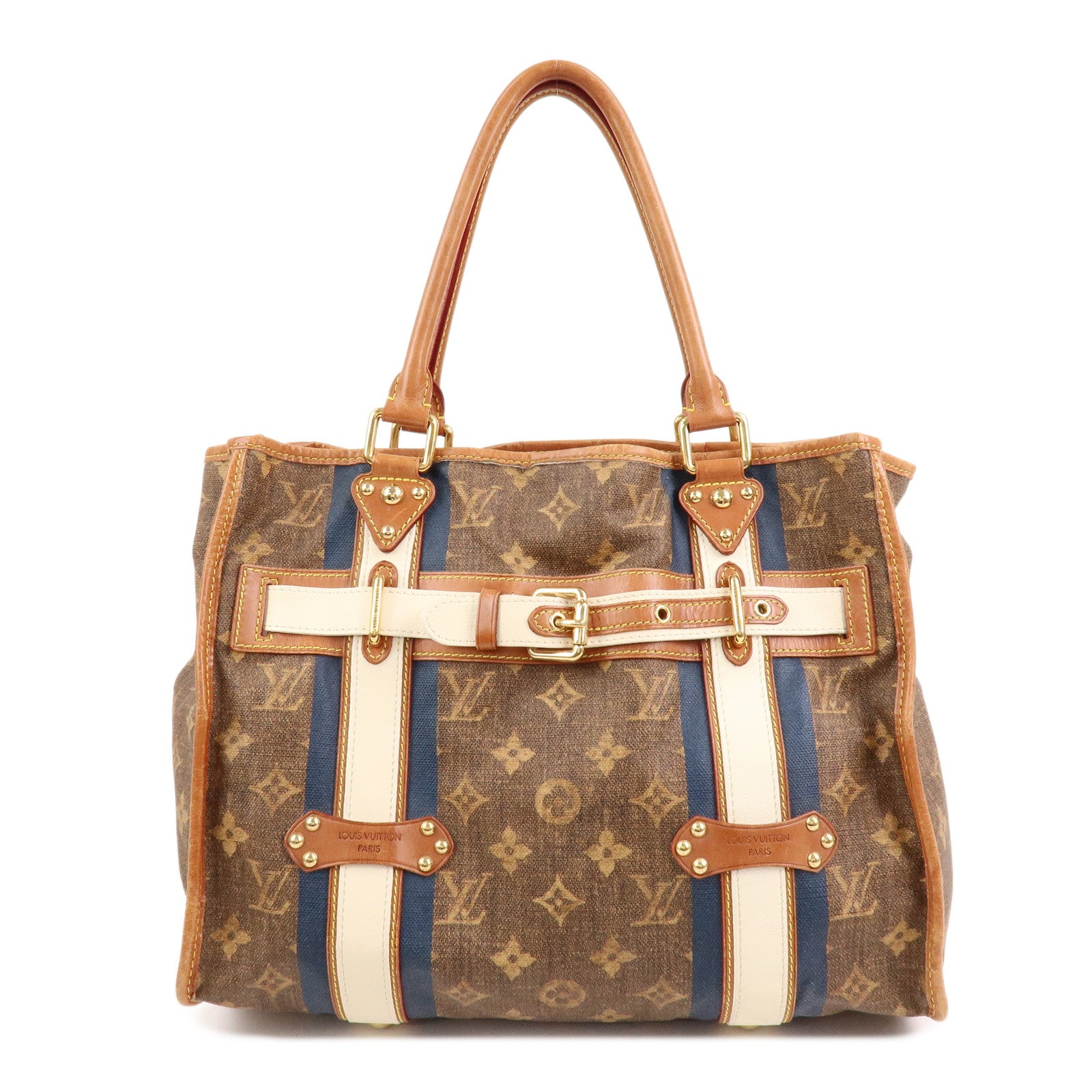 Louis Vuitton Monogram Tisse Sac Rayeur GM Shoulder Bag M56385