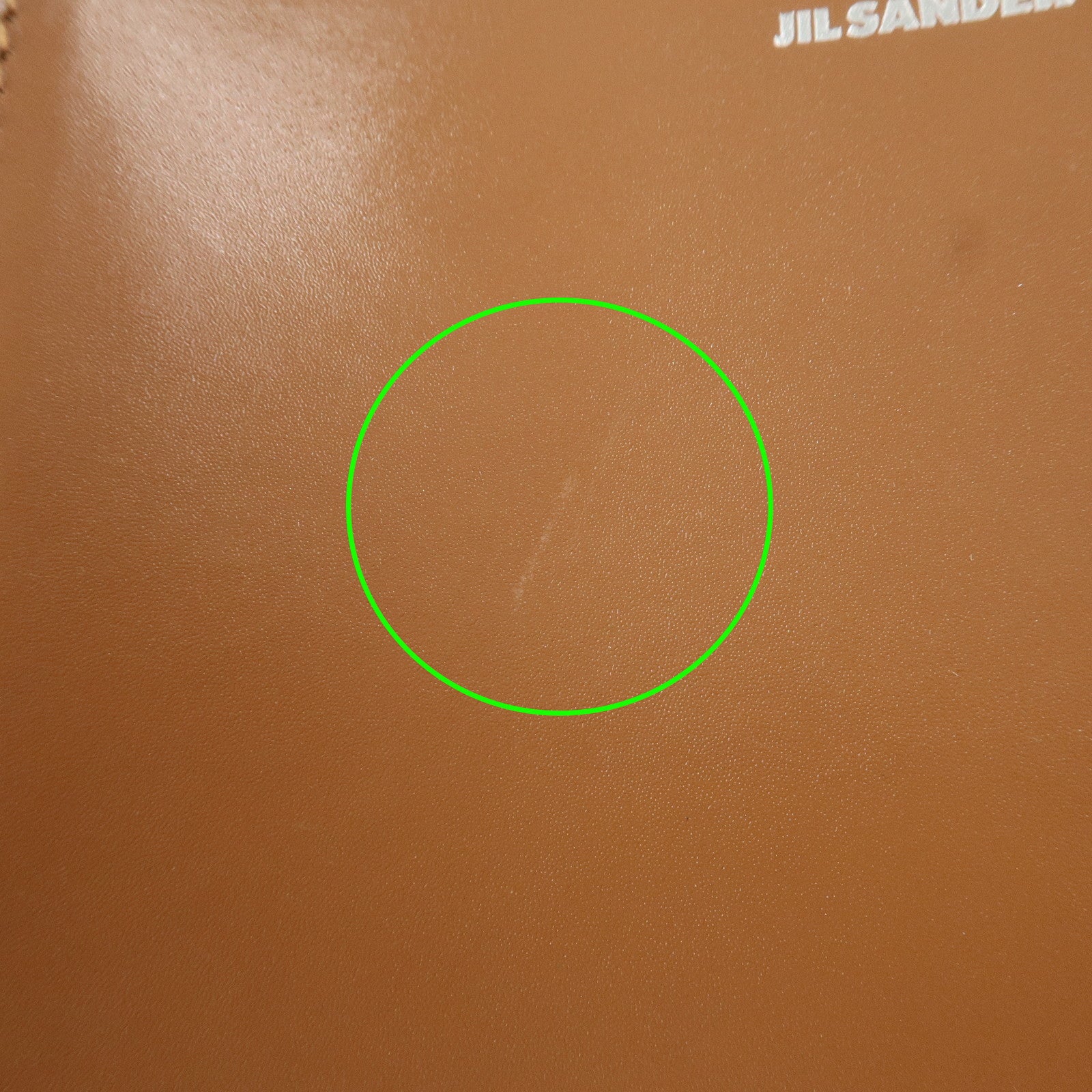 JIL SANDER Leather Tangle Small Shoulder Bag Crossbody Bag Brown