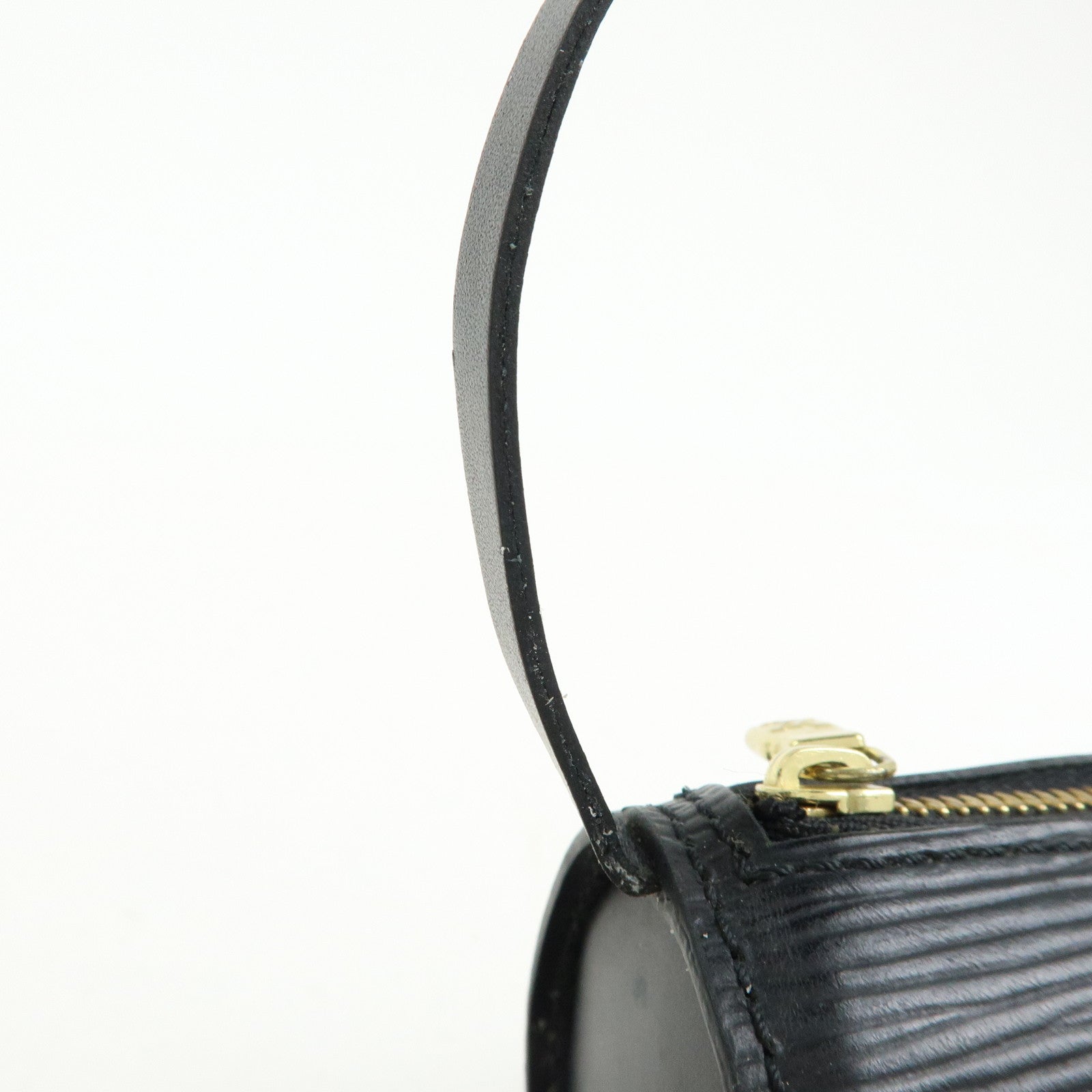 Louis Vuitton Epi Mini Leather Pouch For Soufflot Hand Bag Noir