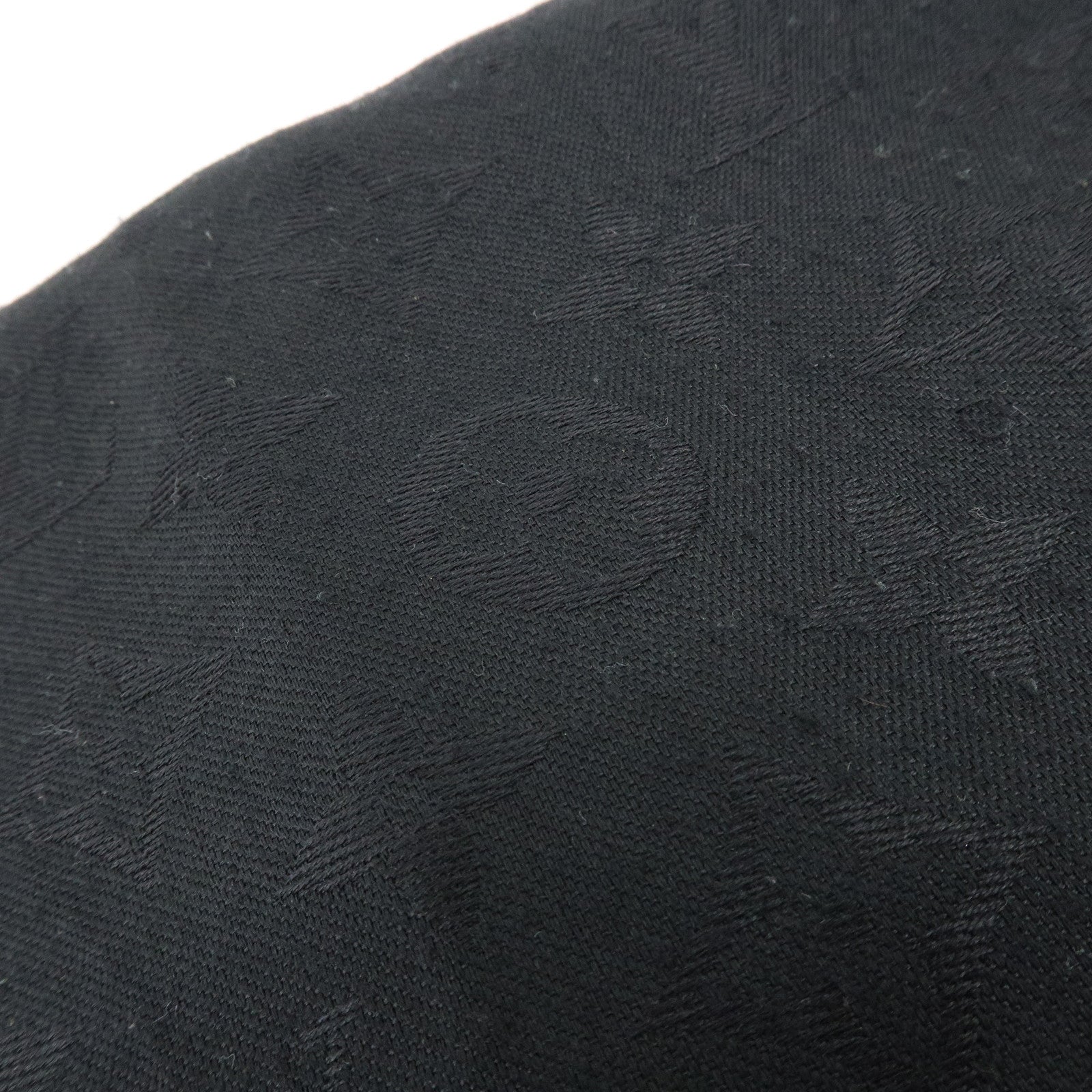 Louis Vuitton Monogram Silk Wool Scarf Shawl Black M71329