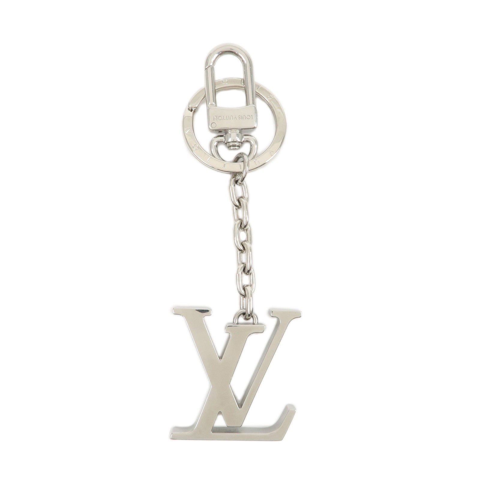 Louis Vuitton Monogram Porte Cles LV Initials Key Ring M01192