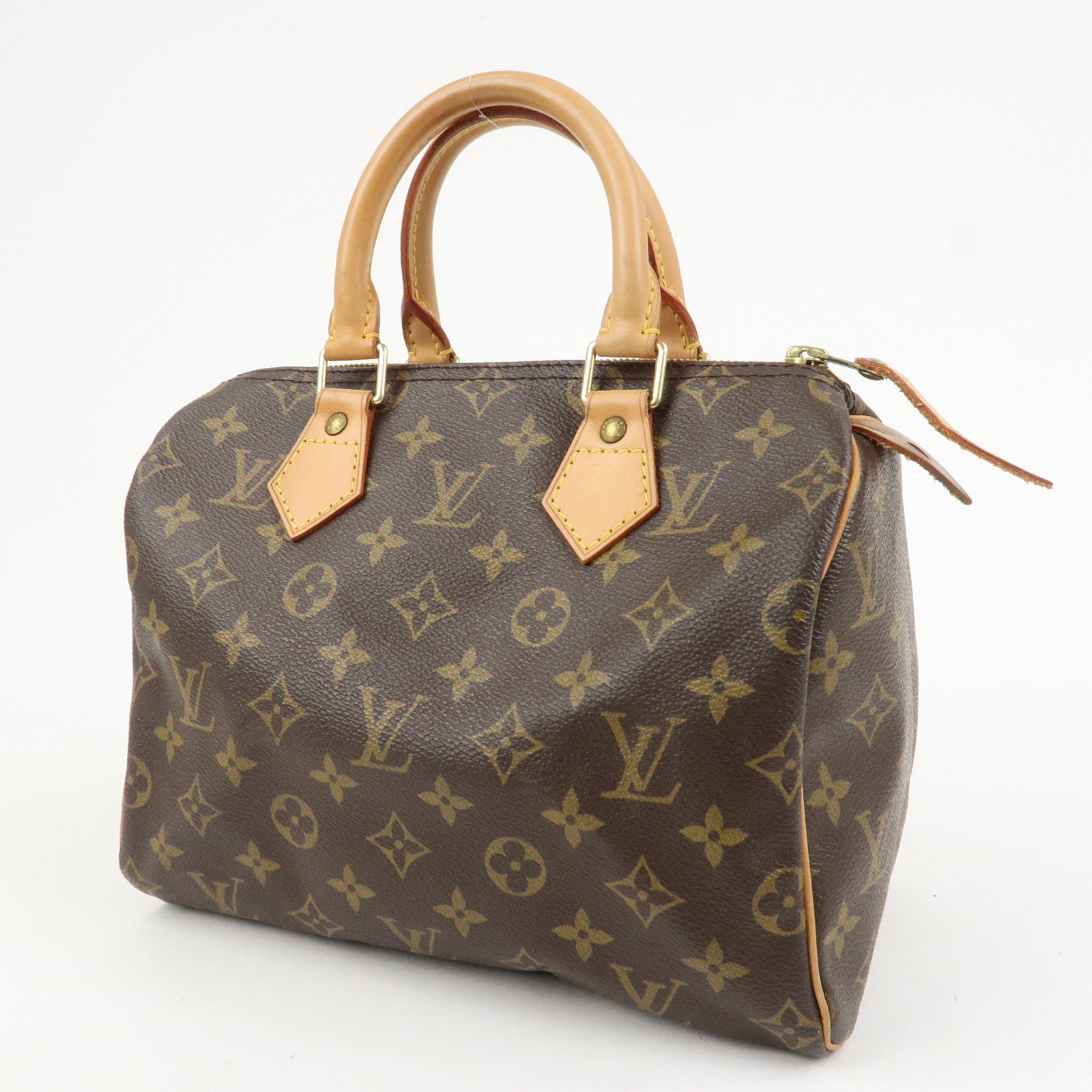 Louis Vuitton Monogram Speedy 25 Boston Bag Hand Bag Brown M41528