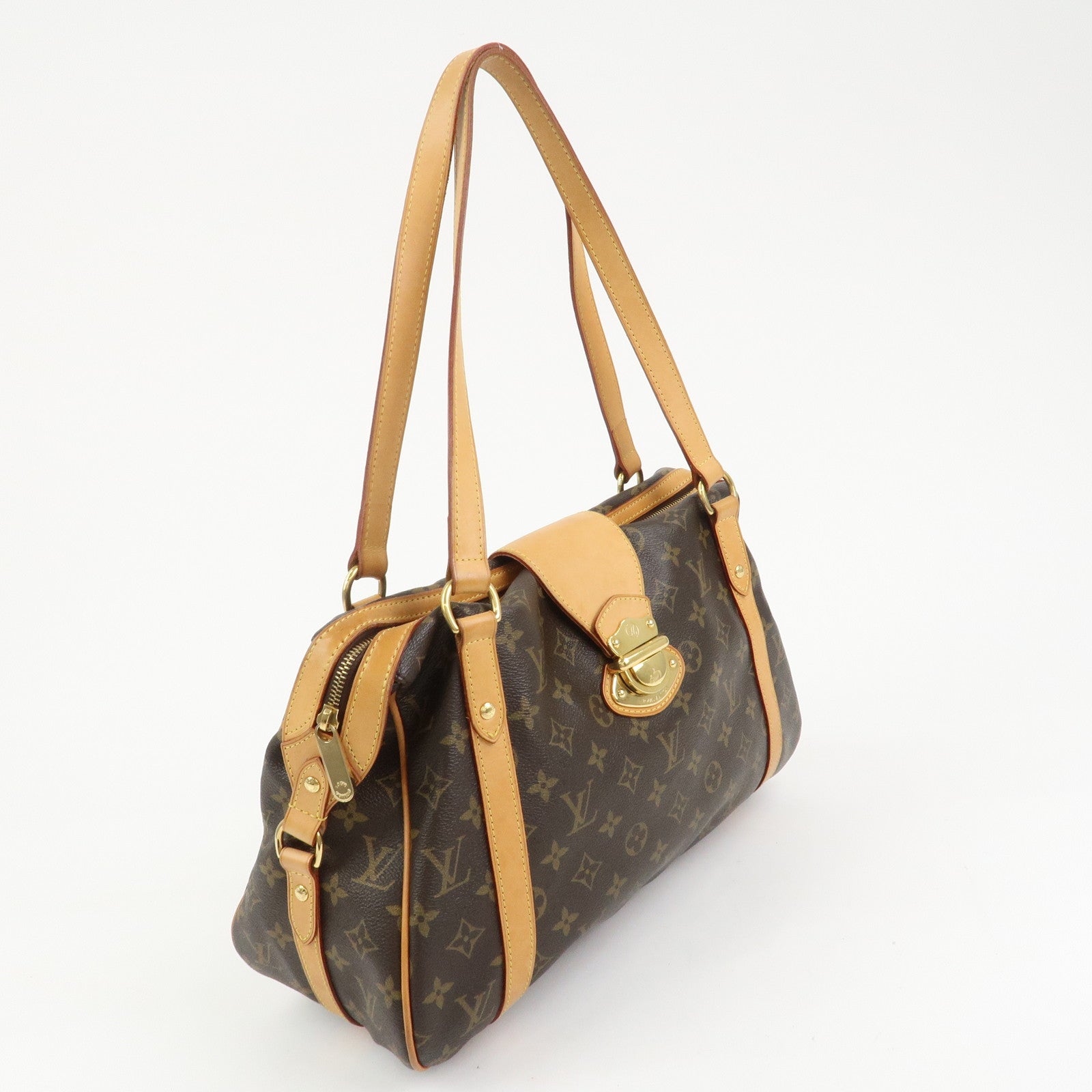 Louis Vuitton Monogram Stresa PM Shoulder Bag Brown M51186