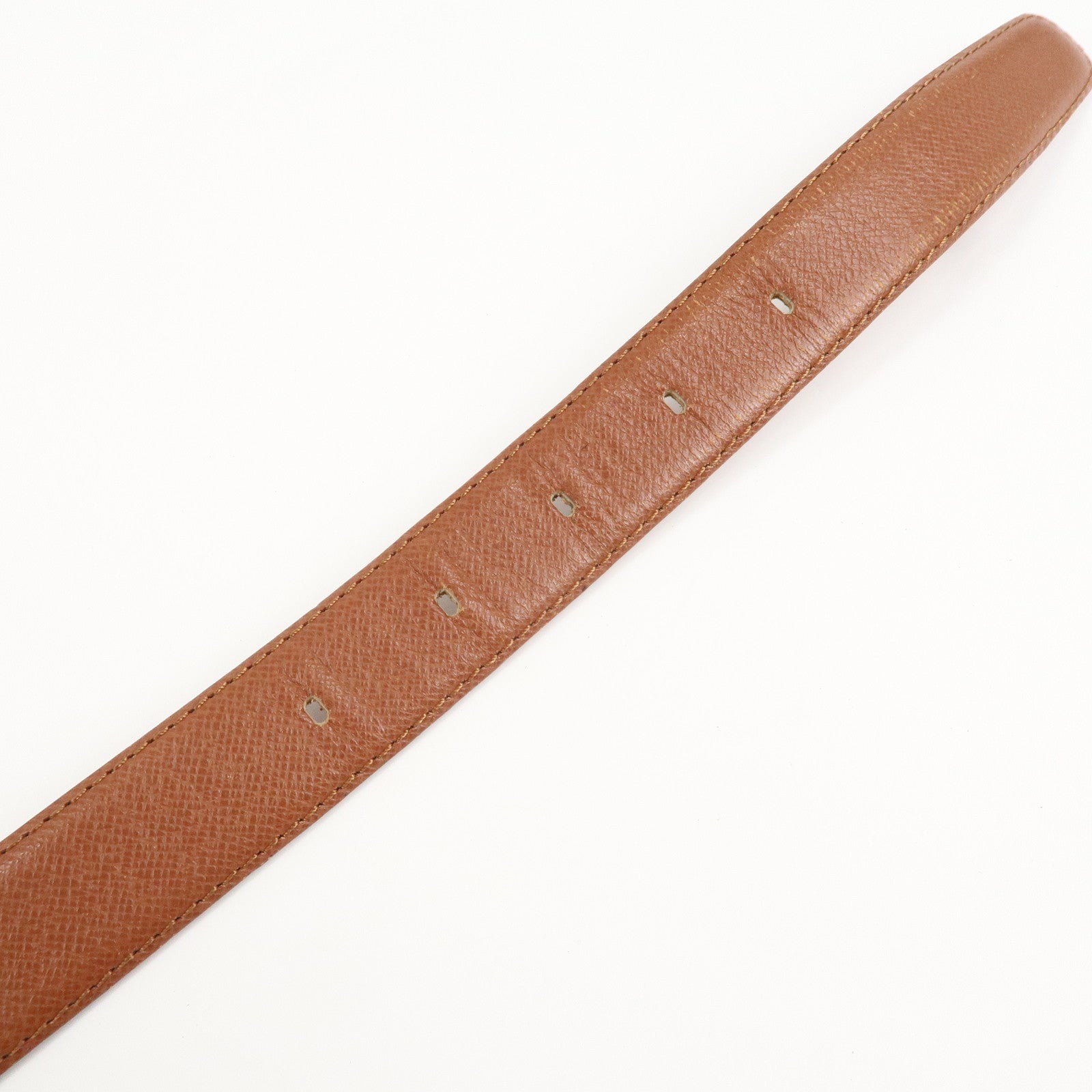 Louis Vuitton Taiga Leather Ceinture Belt 110/44 Brown M6840 Used