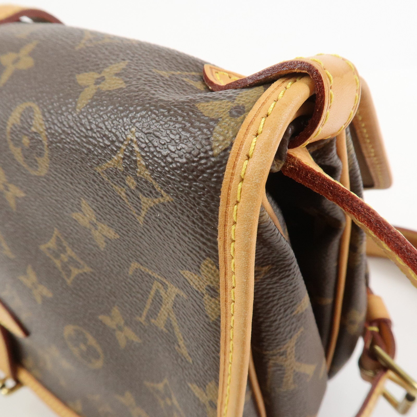 Louis Vuitton Monogram Saumur 30 Shoulder Bag Brown M42256