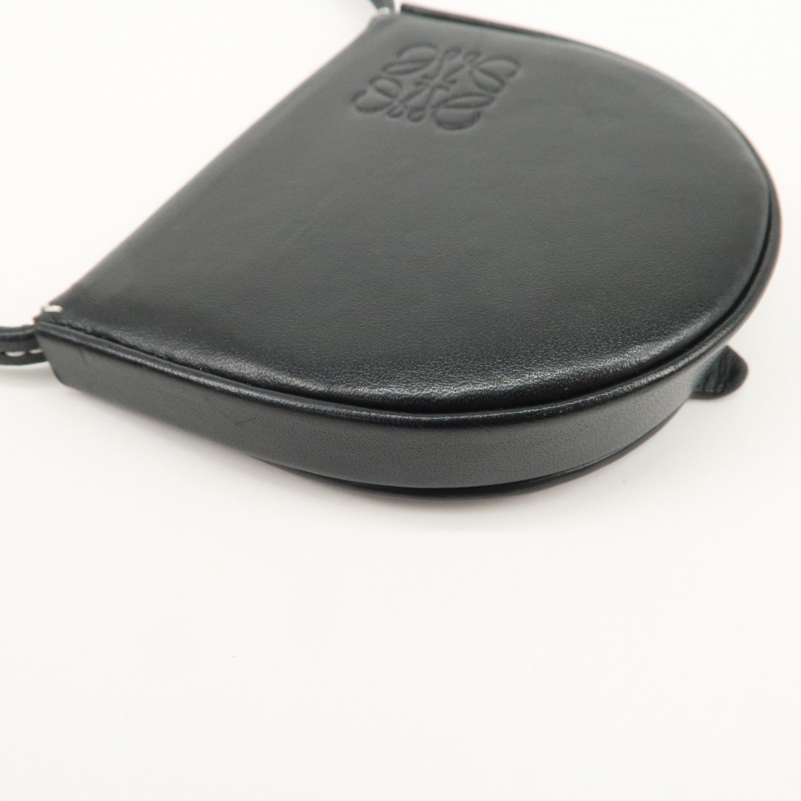 LOEWE Anagram Leather Mini Heel Shoulder Strap Pouch Coin Case