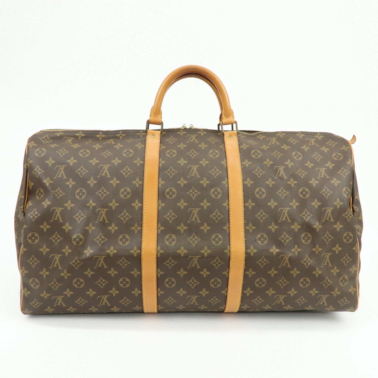 Louis Vuitton Monogram Keep All 60 Boston Bag Brown M41422