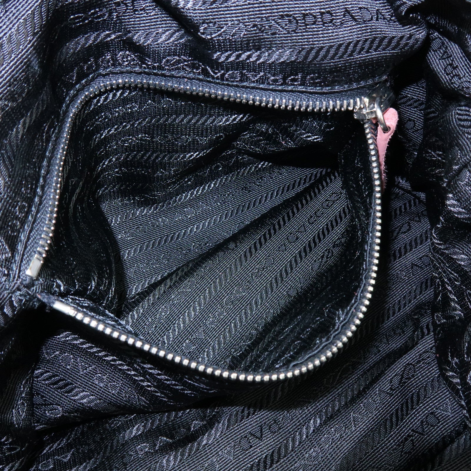 PRADA Suede Boston Bag Hand Bag Pink BR2630