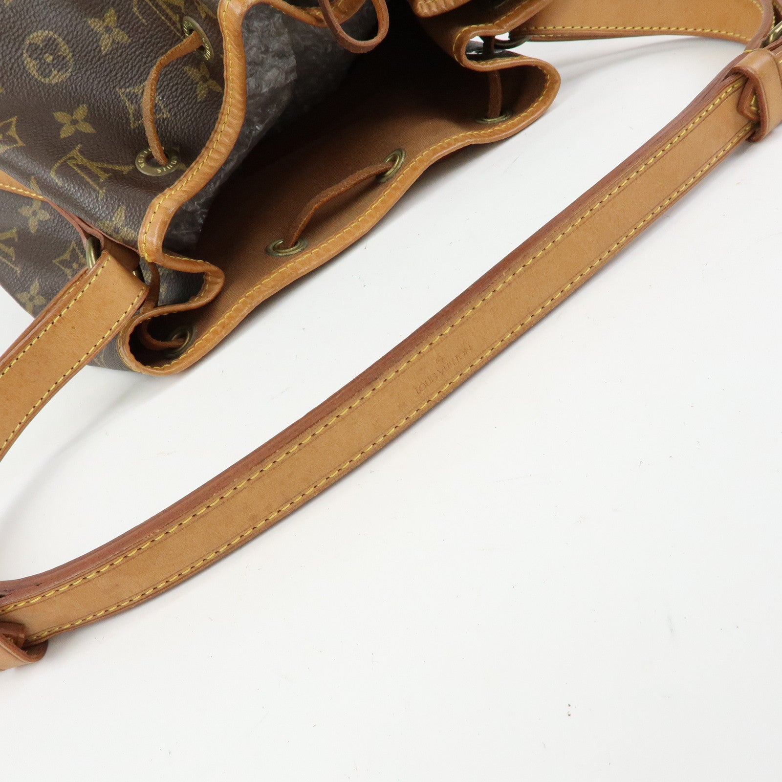 Louis Vuitton Monogram Petit Noe Shoulder Bag Brown M42226