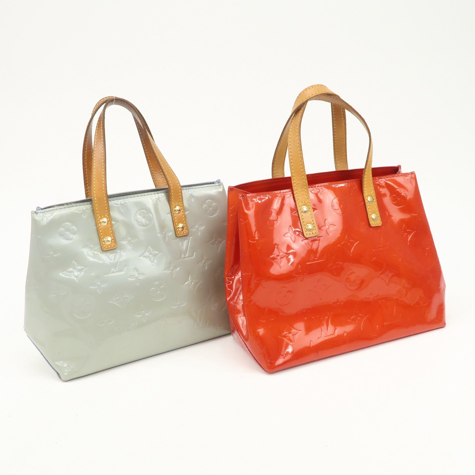 Louis Vuitton Monogram Vernis Set Of 2 Hand Bag M91088/M91220