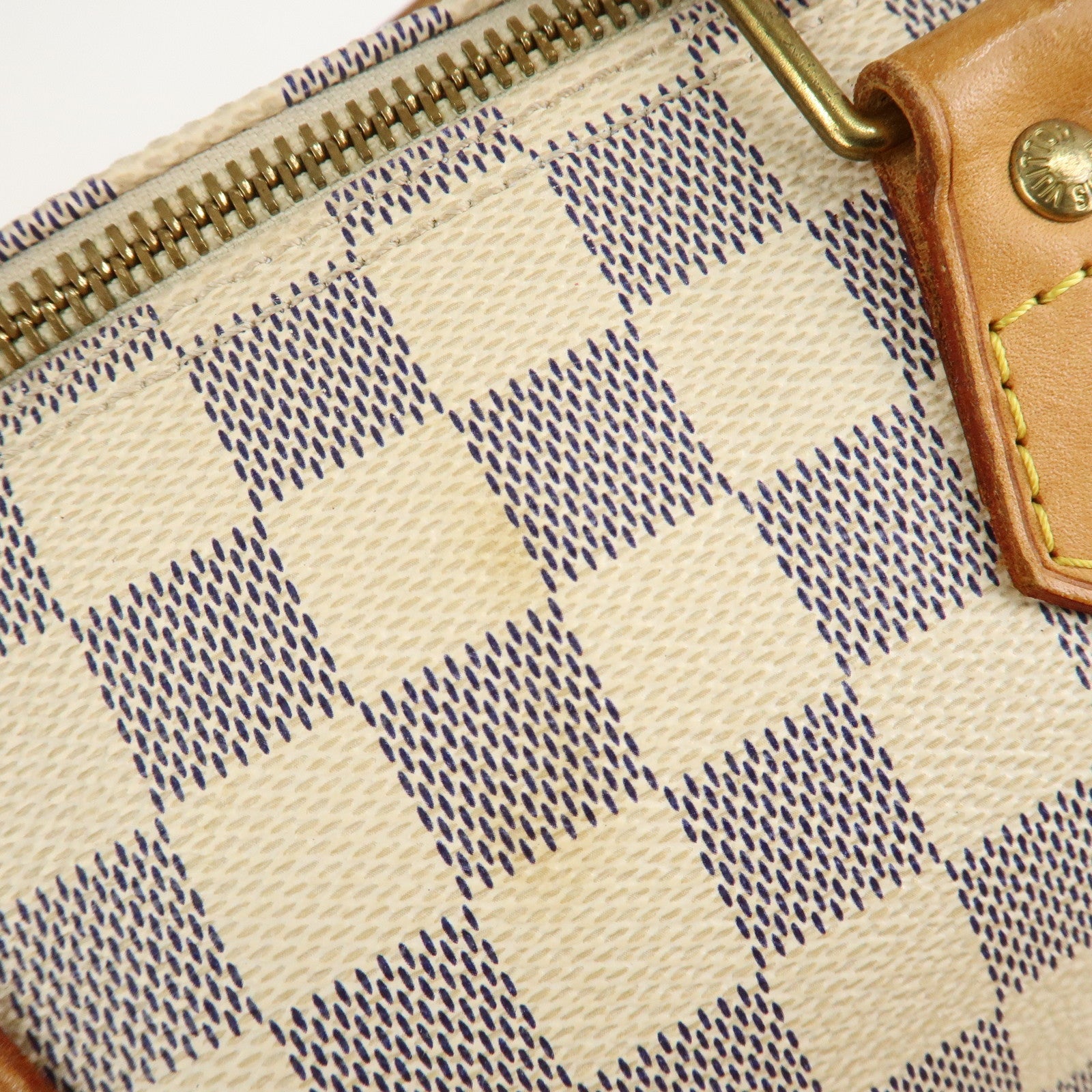 Louis Vuitton Damier Azur Speedy 35 Boston Hand Bag N41535