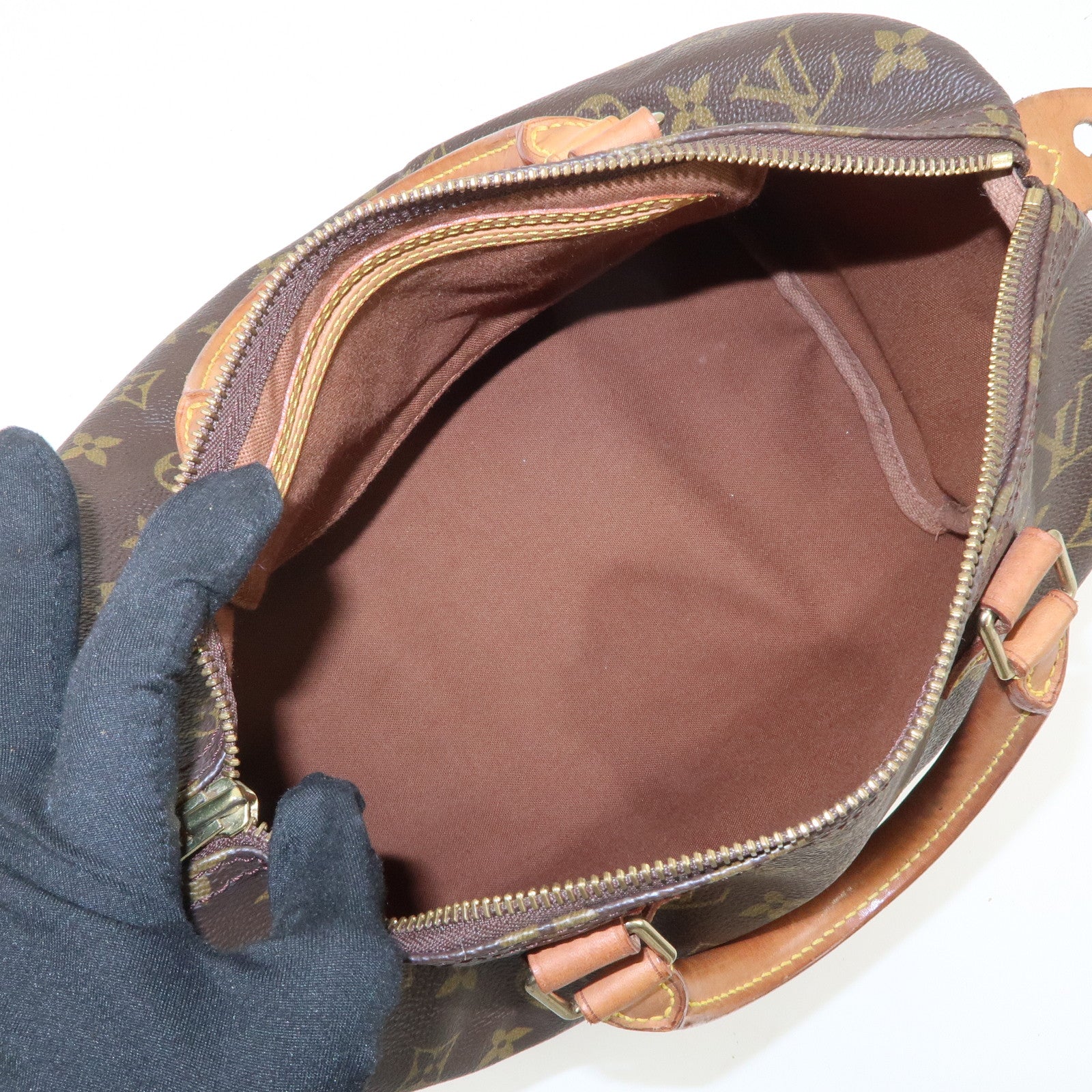 Louis Vuitton Monogram Speedy 30 Boston Bag Hand Bag Brown M41526