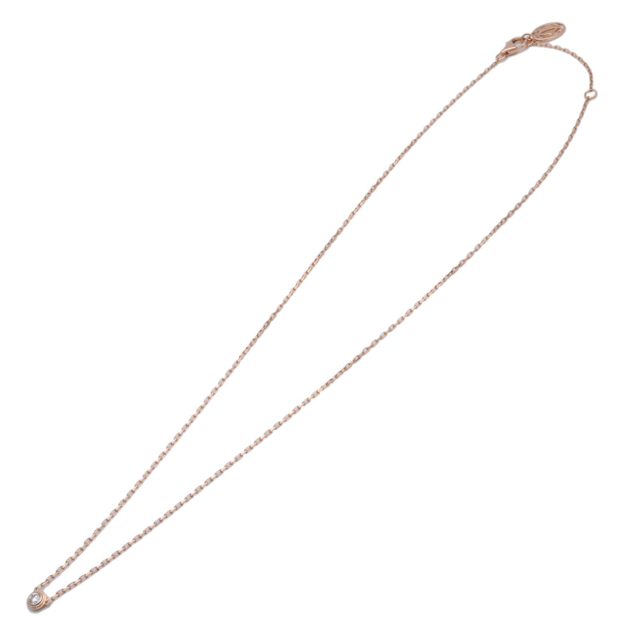 Cartier D'amour 1P Diamond Necklace SM K18 750PG Rose Gold