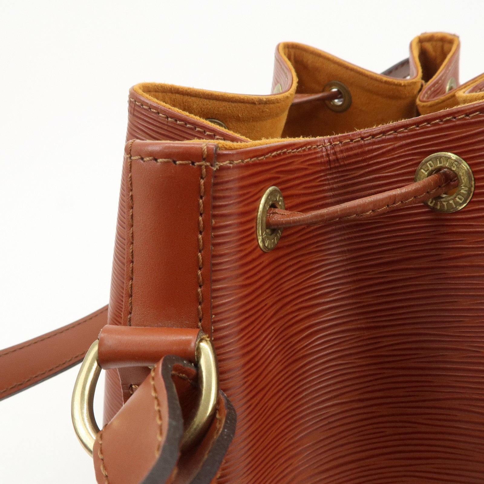 Louis Vuitton Epi Petit Noe Shoulder Bag Kenya Brown M44103