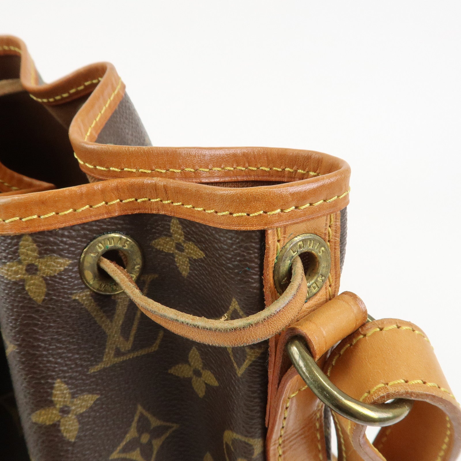 Louis Vuitton Monogram Petit Noe Shoulder Bag Brown M42226