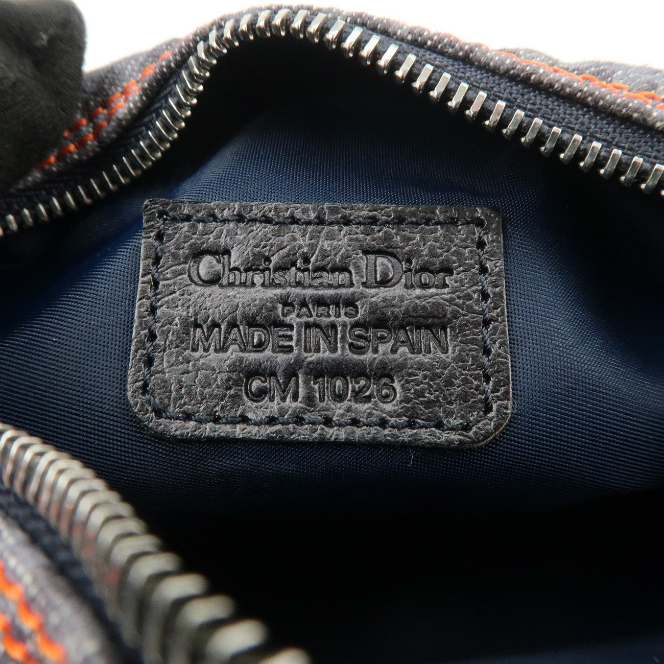 Christian Dior Trotter Flight Line Denim Pouch Cosmetic Pouch