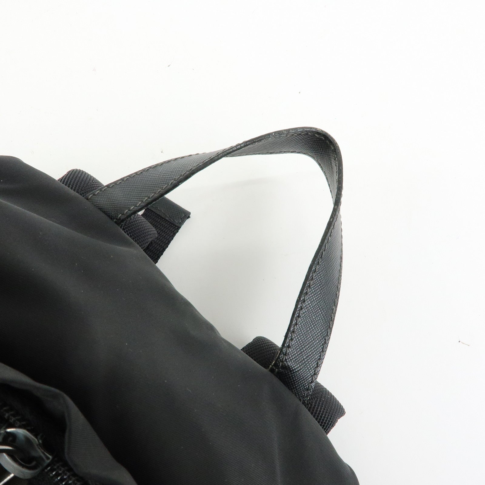 PRADA Triangle Logo Nylon Leather Backpack Camouflage VZ0066
