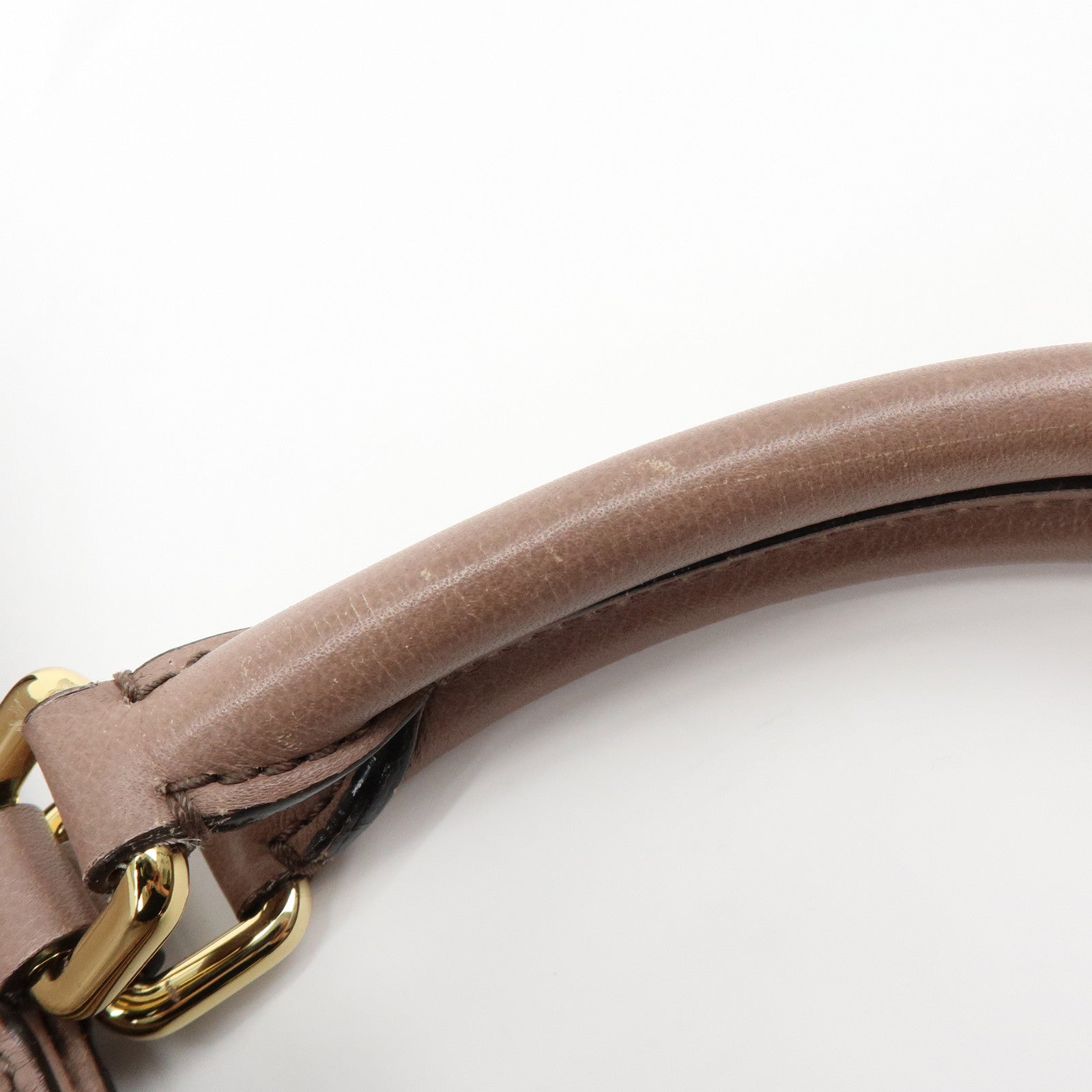 Dolce & Gabbana Leather 2Way Bag Hand Bag Shoulder Bag Brown