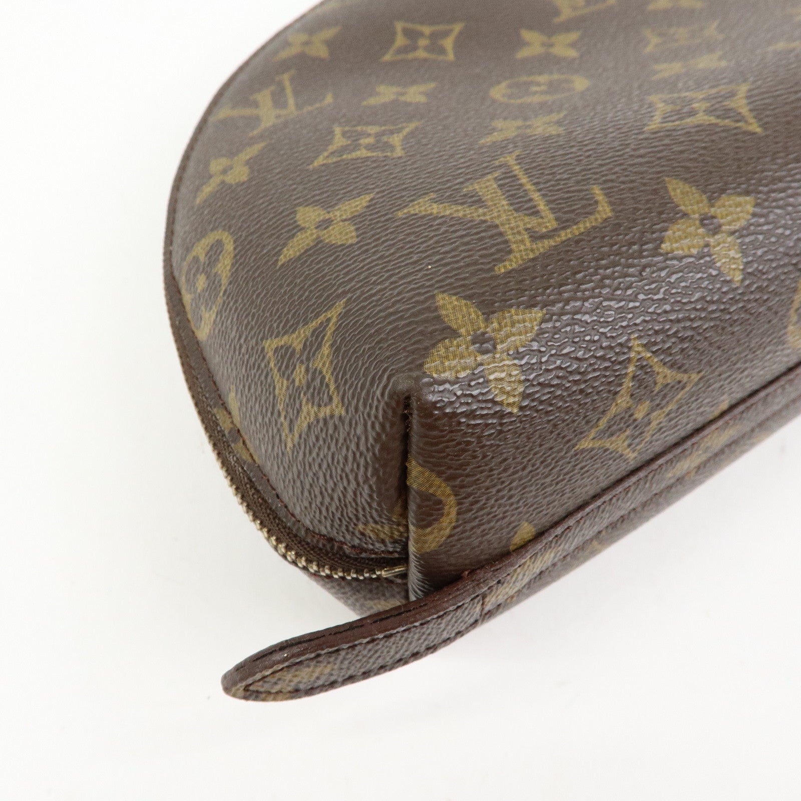 Louis Vuitton Monogram Trousse Demi Ronde Pouch M47520