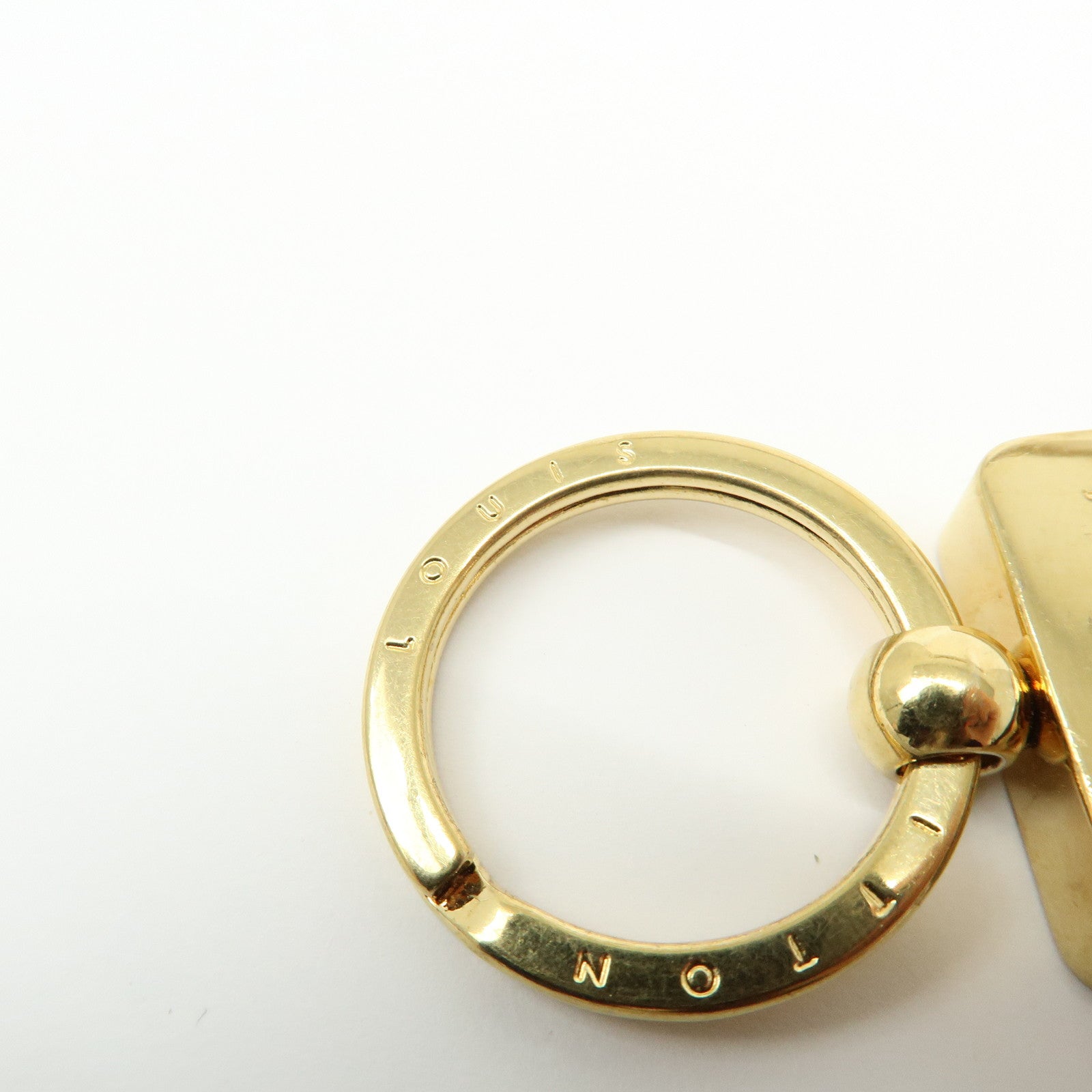 Louis Vuitton Monogram Dragonne Key Chain Key Holder Brown M65221