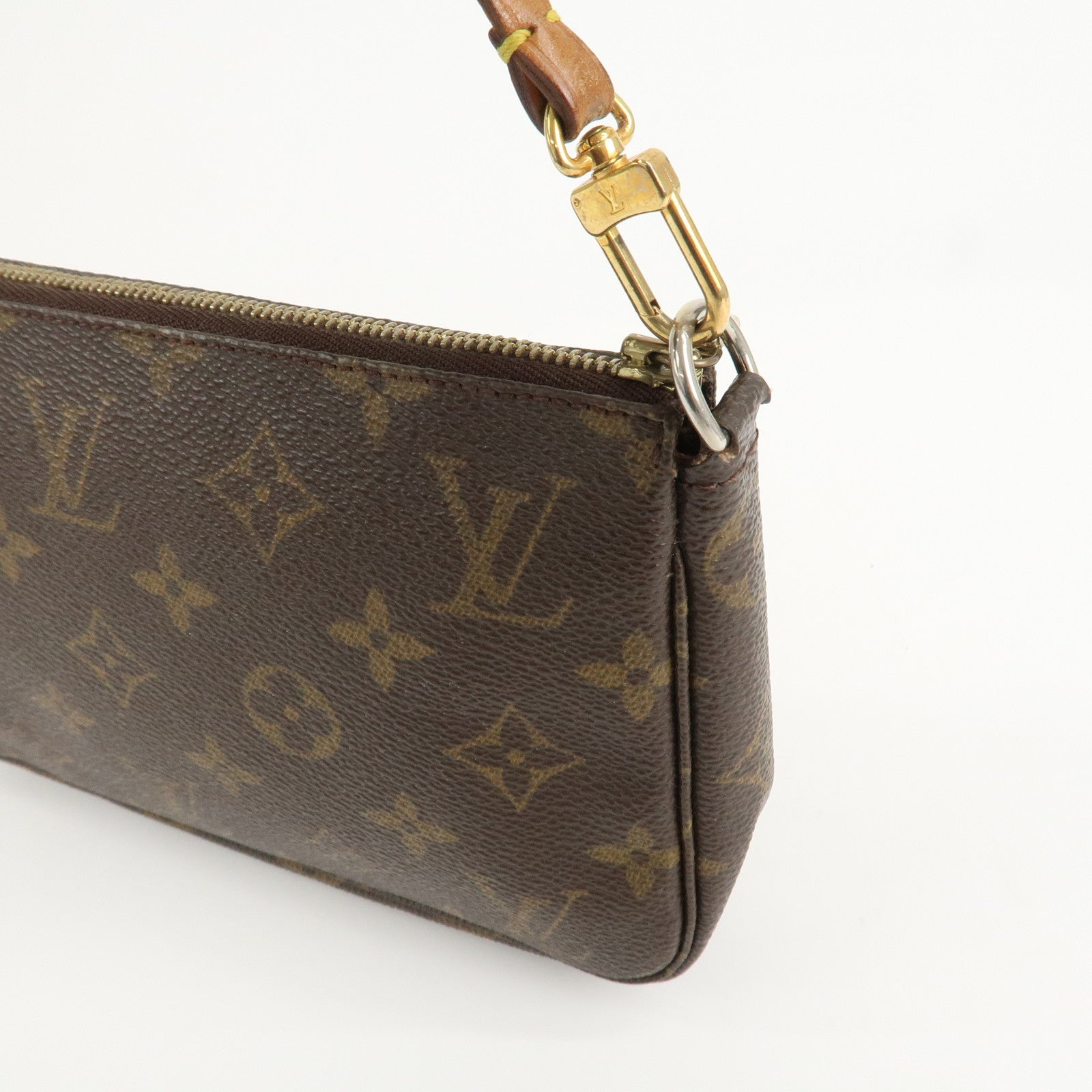 Louis Vuitton Monogram Pochette Accessoires Hand Bag Brown M51980