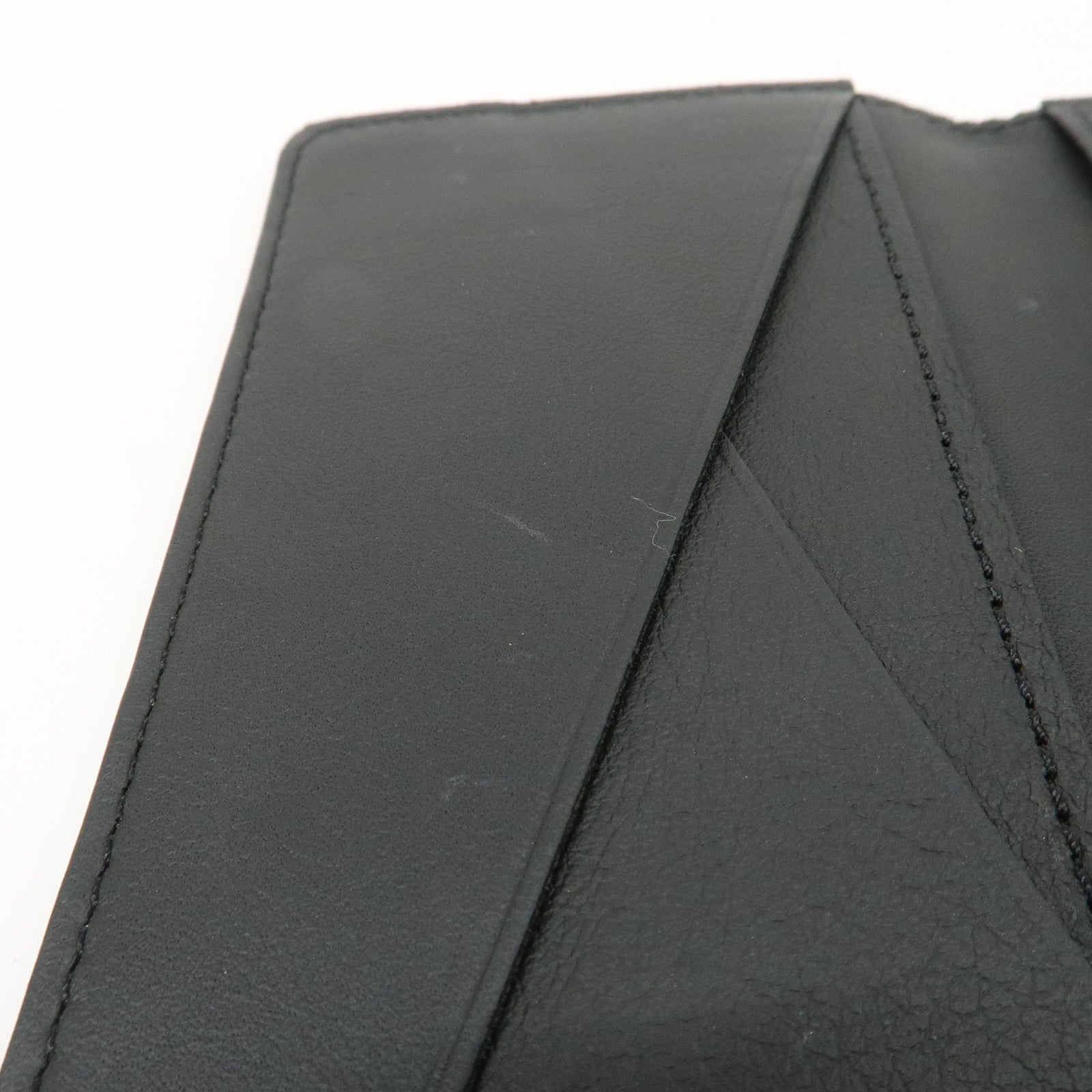 Louis Vuitton Monogram Shadow Leather Card Case Organizer Noir M62899