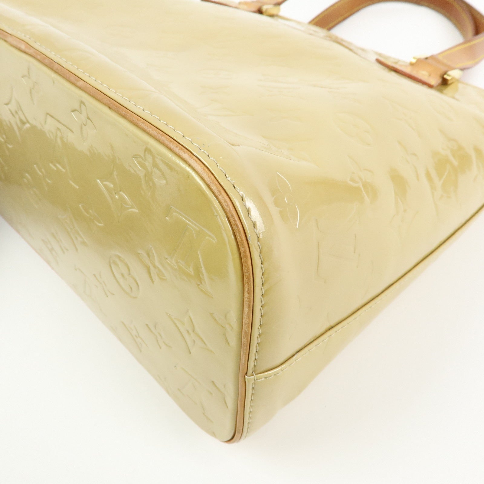 Louis Vuitton Monogram Vernis Houston Tote Hand Bag Beige M91004