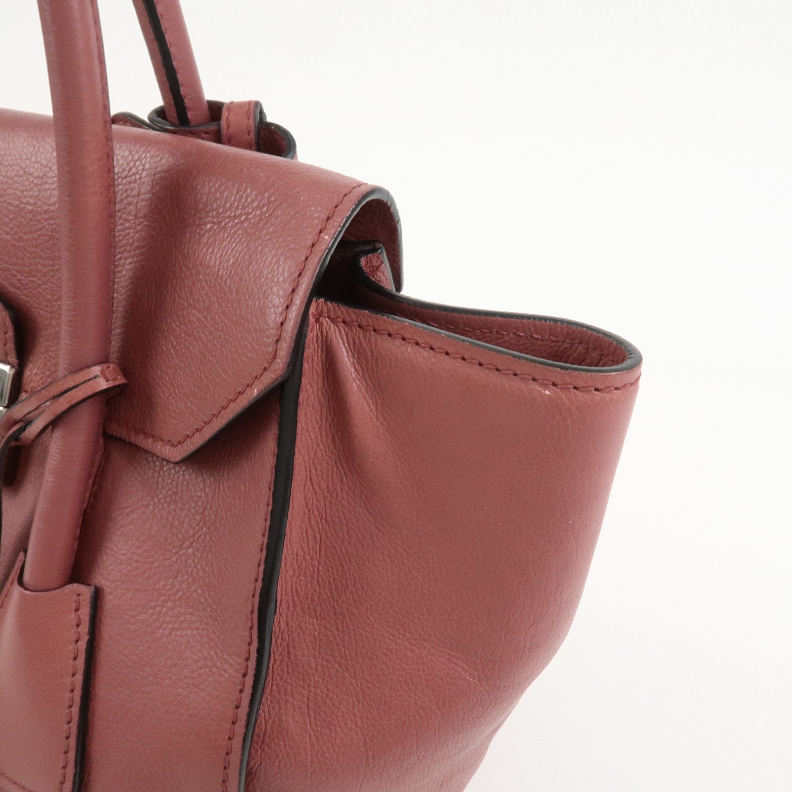 PRADA Logo Leather 2Way Bag Hand Bag Shoulder Bag Pink BN2665