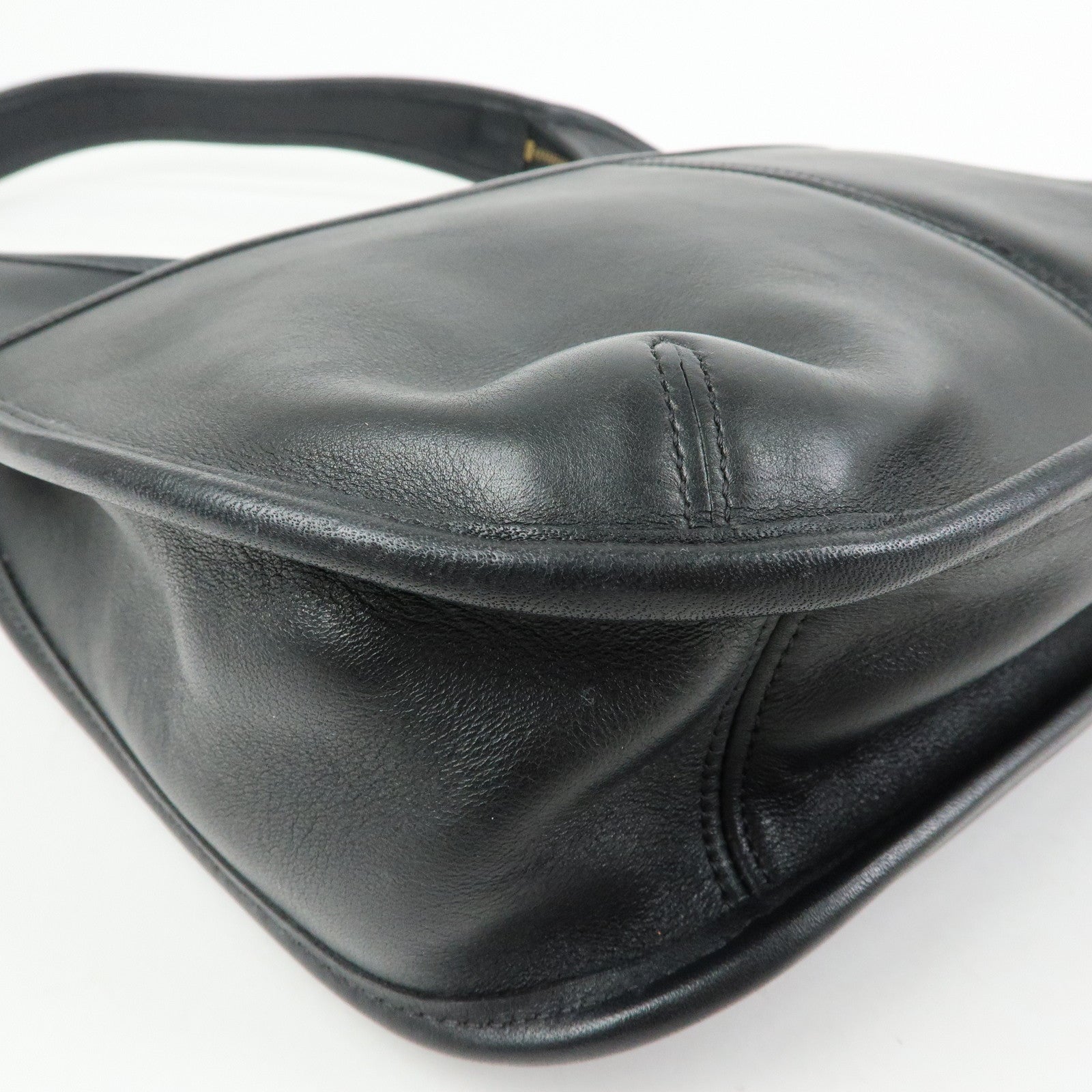 COACH Ergo Leather Shoulder Bag Hand Bag Black