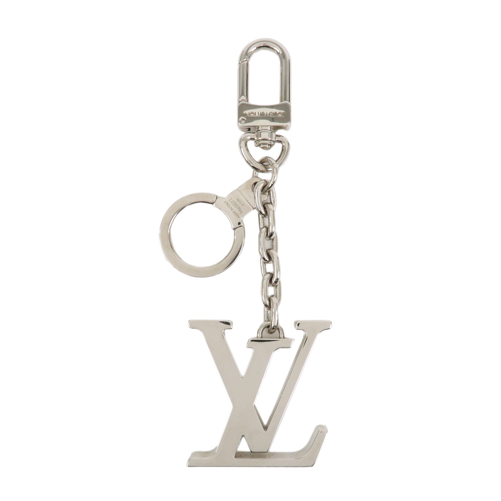 Louis Vuitton Porte Cles Initiales LV Bag Charm Silver M65071