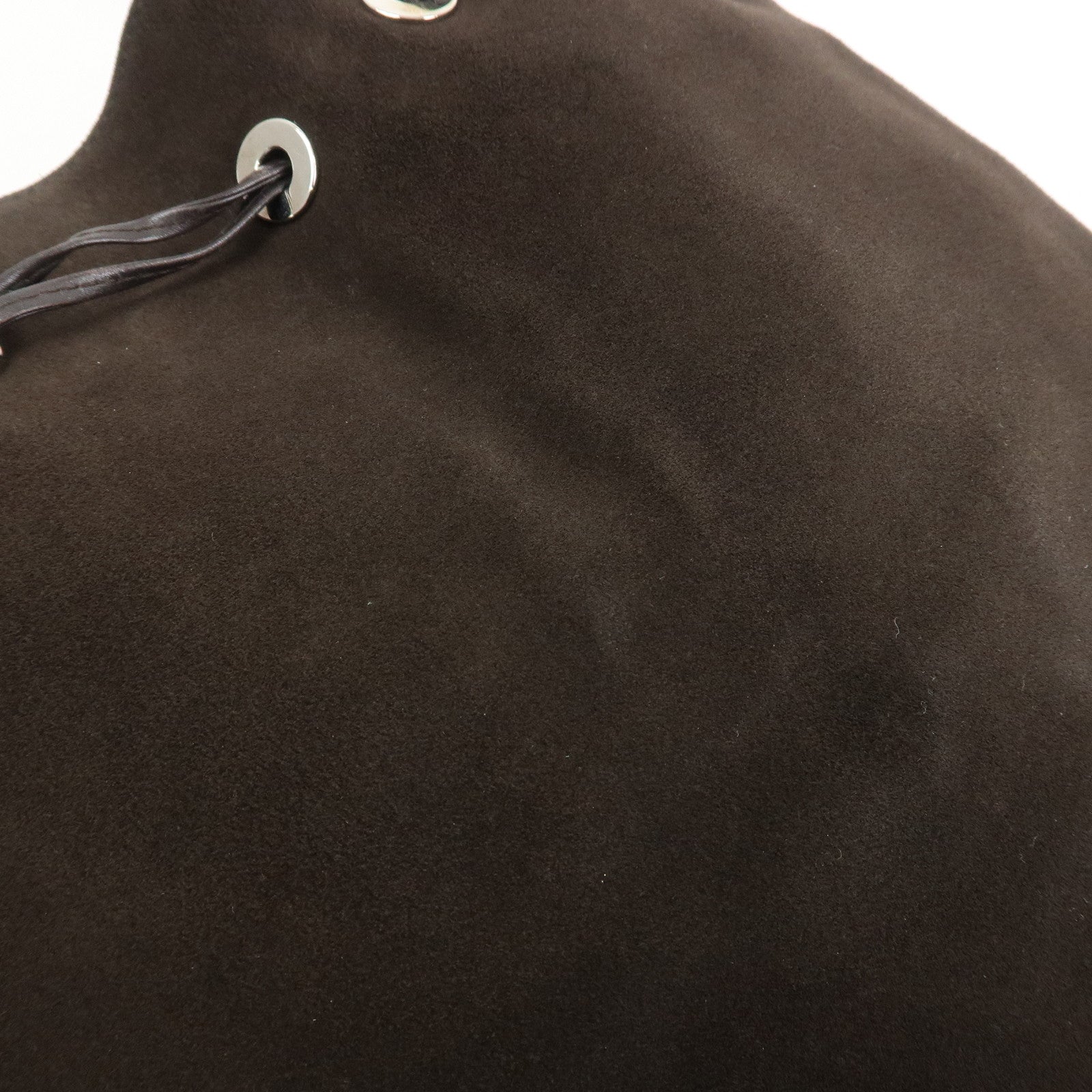 GUCCI Suede Leather Shoulder Bag Dark Brown 001・4030