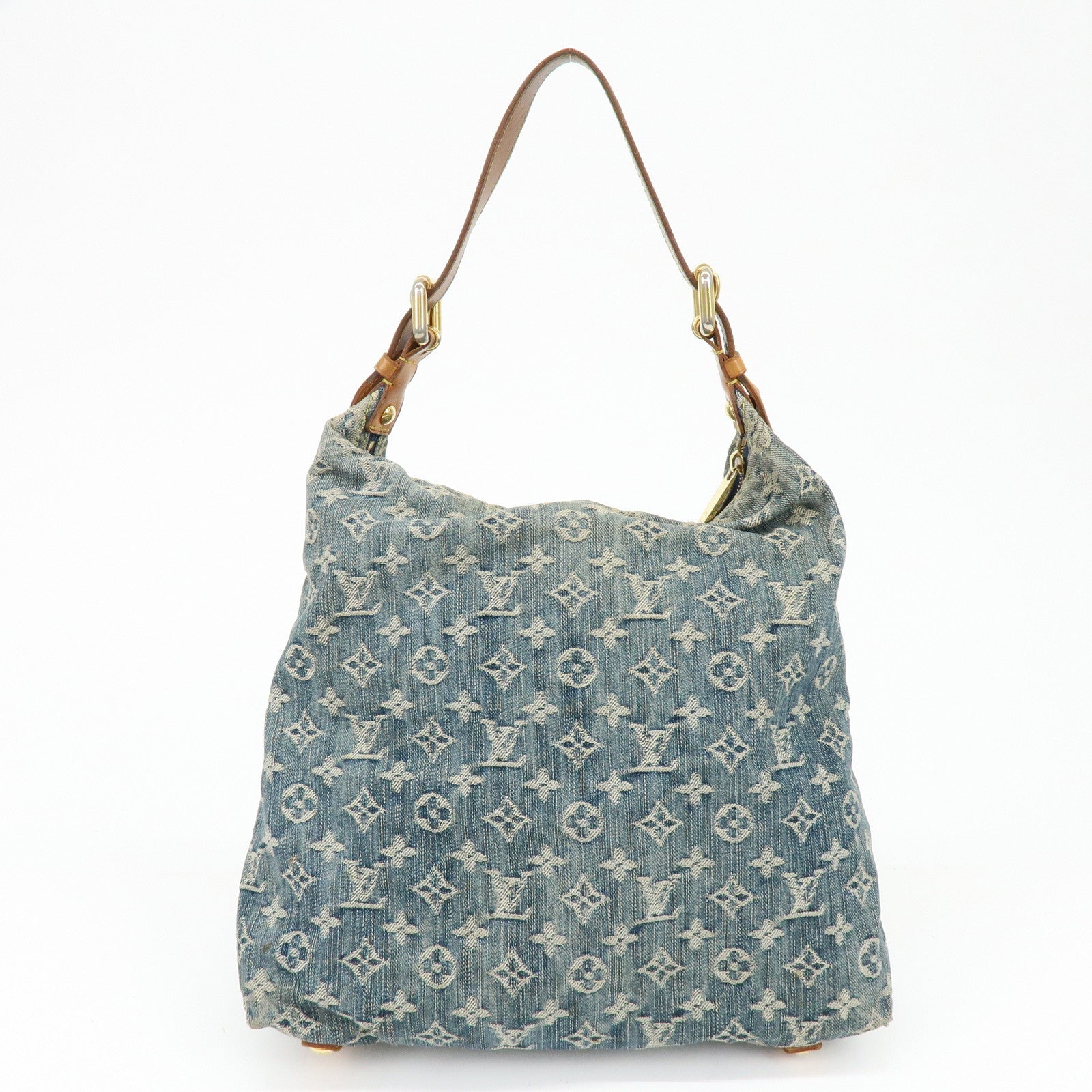 Louis Vuitton Monogram Denim Baggy GM Shoulder Bag Blue M95048