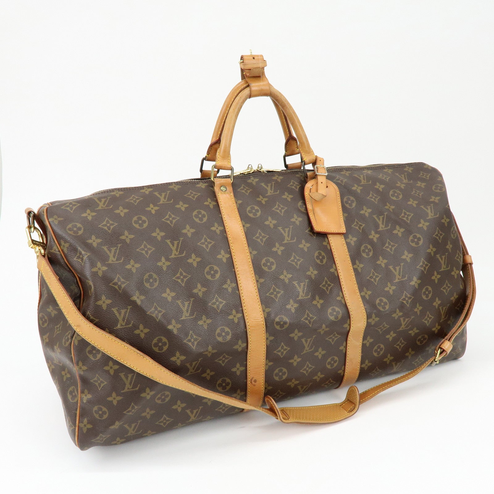 Louis Vuitton Monogram Keep All Bandouliere 60 Boston Bag M41412