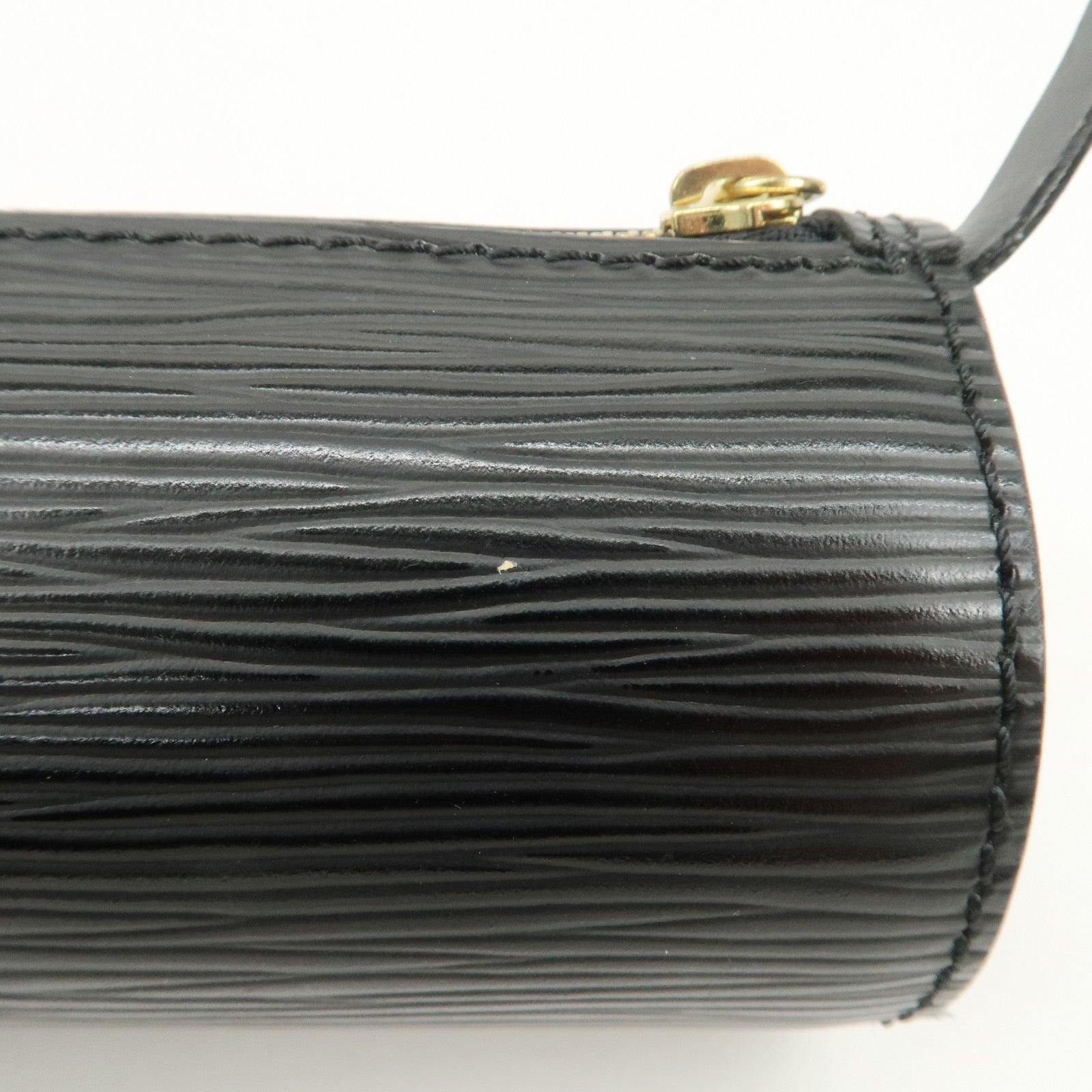 Louis Vuitton Epi Mini Pouch For Soufflot Hand Bag Noir
