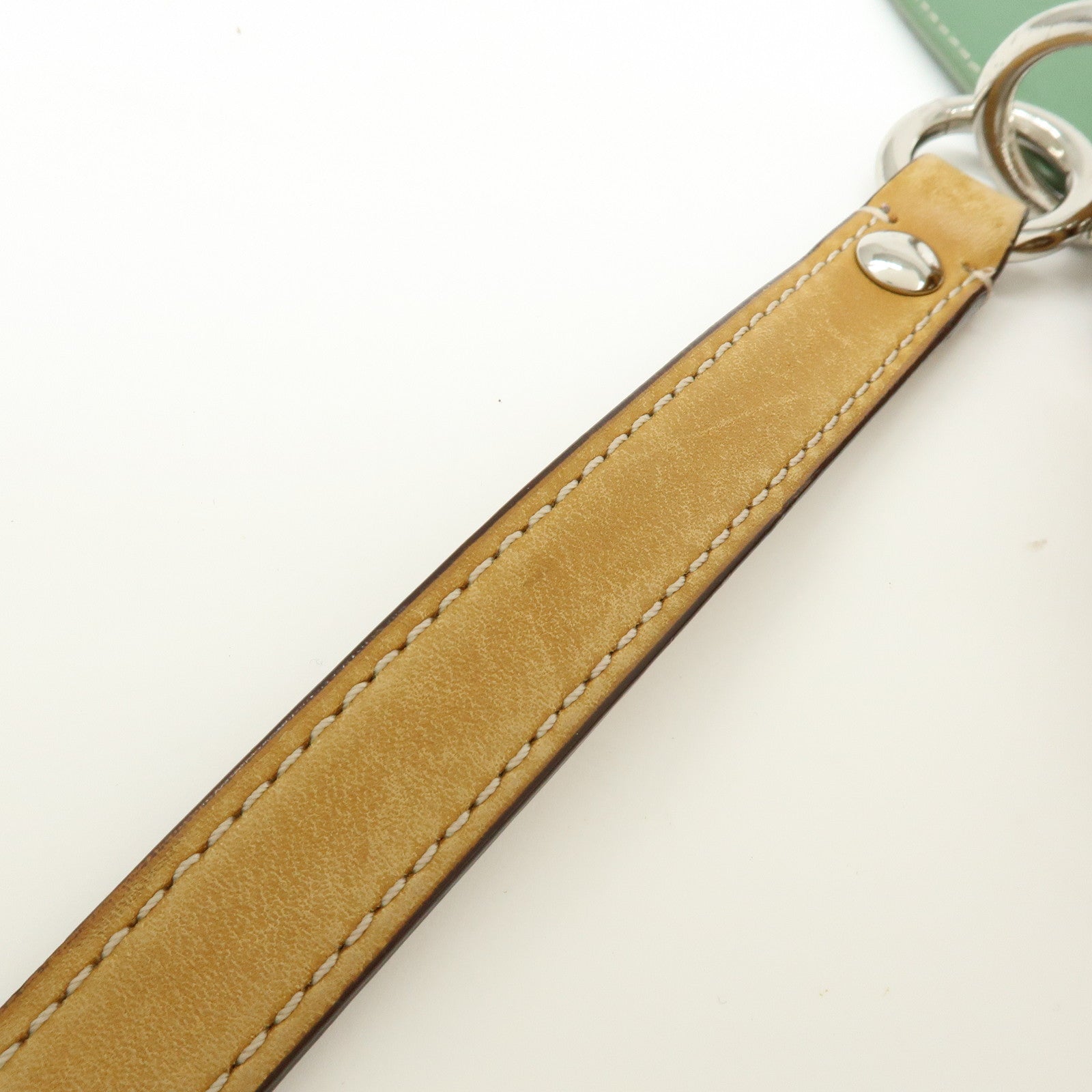 COACH Signature PVC Leather Shoulder Bag Hand Bag White Green